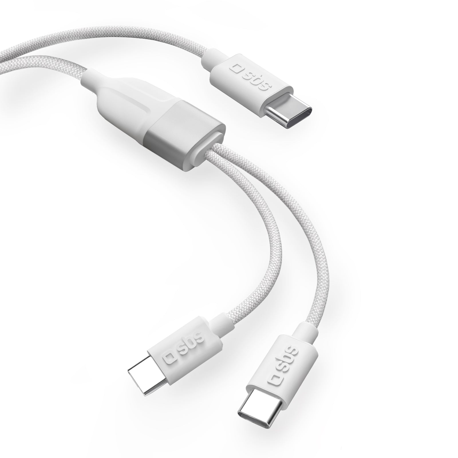Sdoppiatore USB Type-C con doppia uscita USB-C 60W