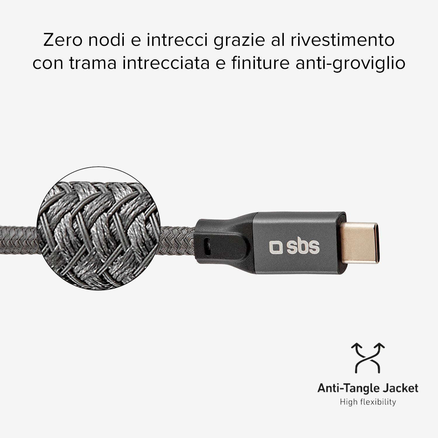 Câble données & recharge USB-C - USB-C 240W avec lecture vidéo