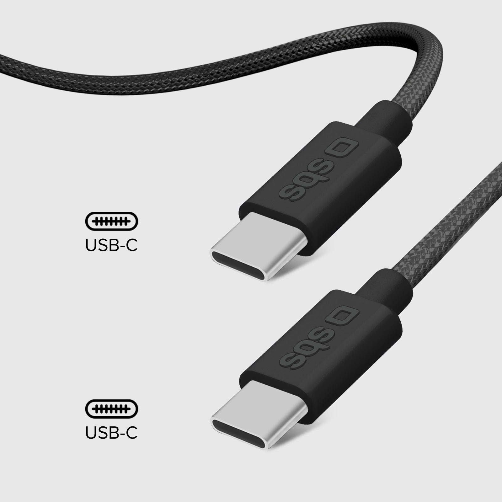 Cable de carga y datos USB-C 3.2 compatible con Power Delivery de 100 W