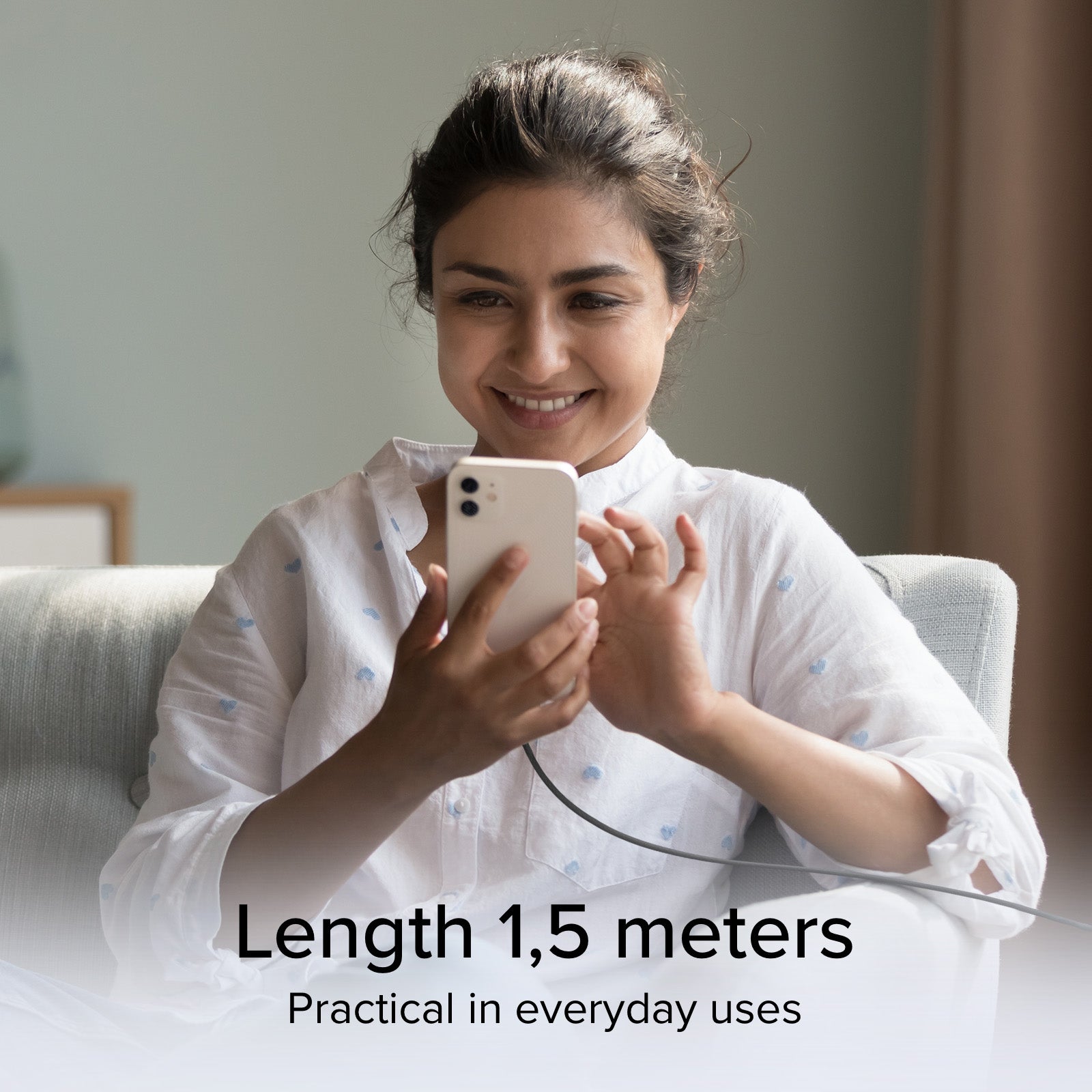 Cable de carga y datos USB-C 3.2 compatible con Power Delivery de 100 W