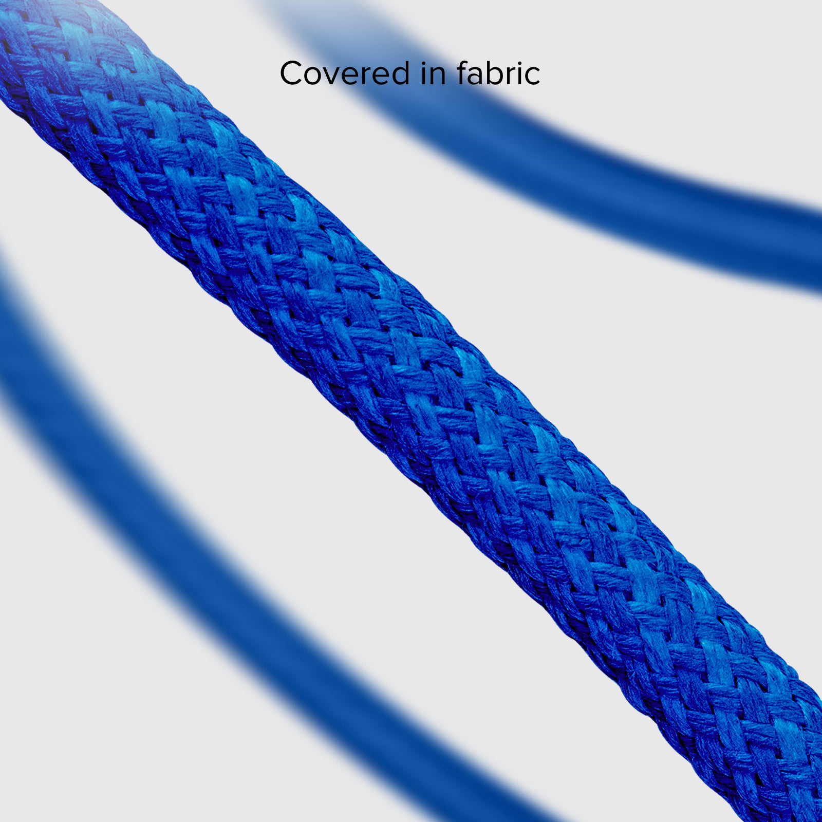 Cable USB-C - USB-C de tela con brida, 1,5 metros