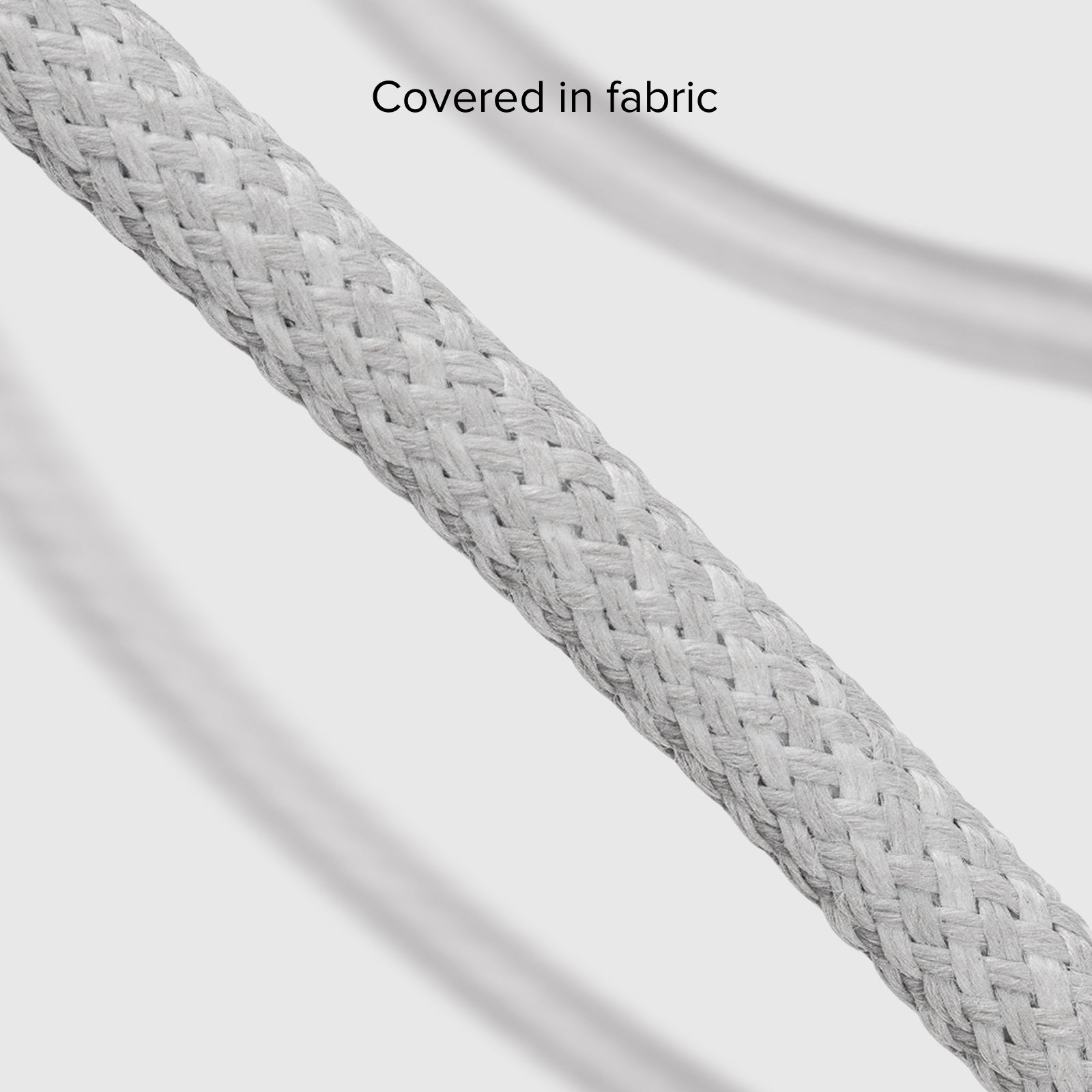 USB-A - USB-C-Textilkabel mit Kabelhalter, 1,5 Meter