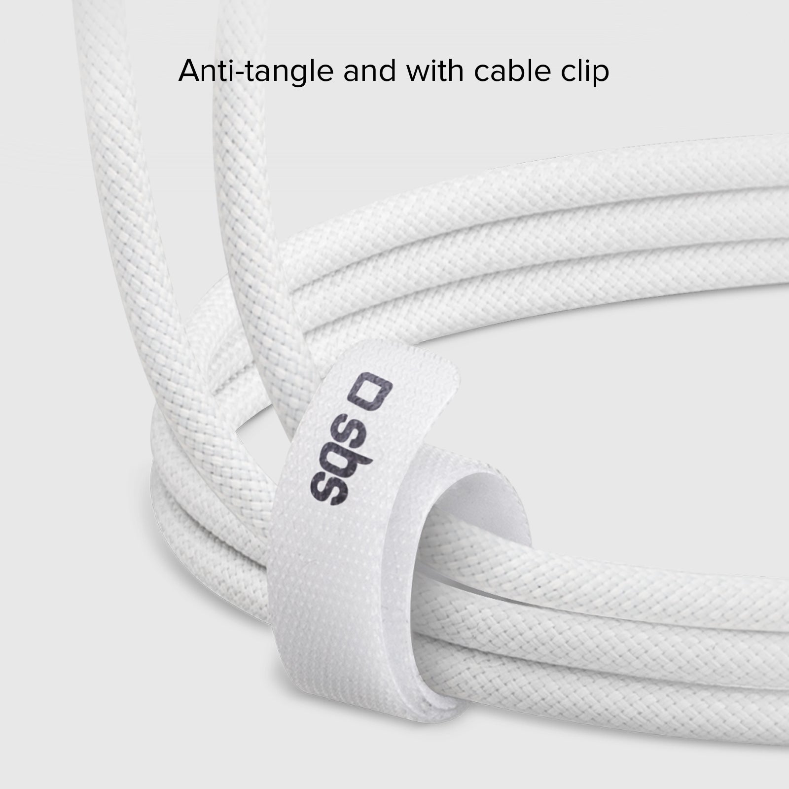 Cavo USB-A - USB-C in tessuto con fermacavo, 1.5 metri