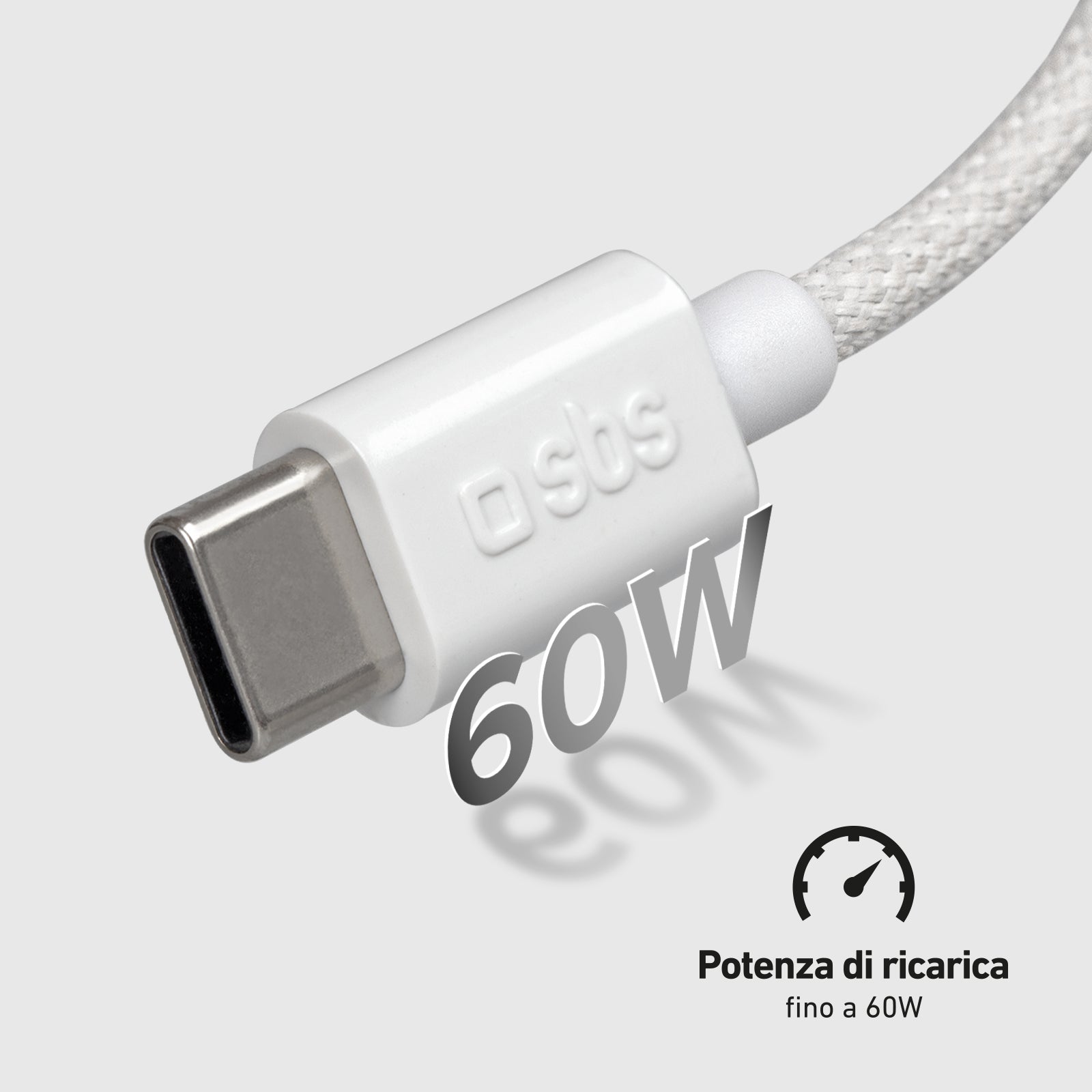 Cavo USB-A - USB-C in tessuto con fermacavo, 1.5 metri