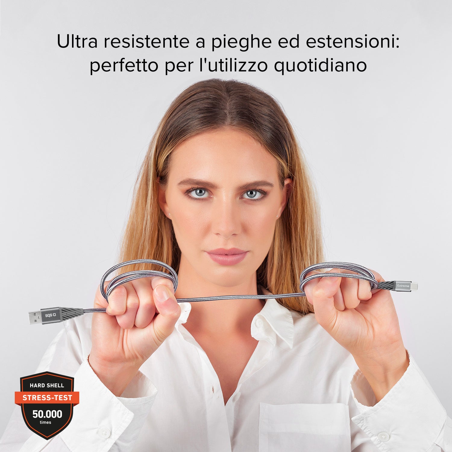 Cavo USB-A - USB-C dati e ricarica ultra resistente in fibra aramidica 1.5 m