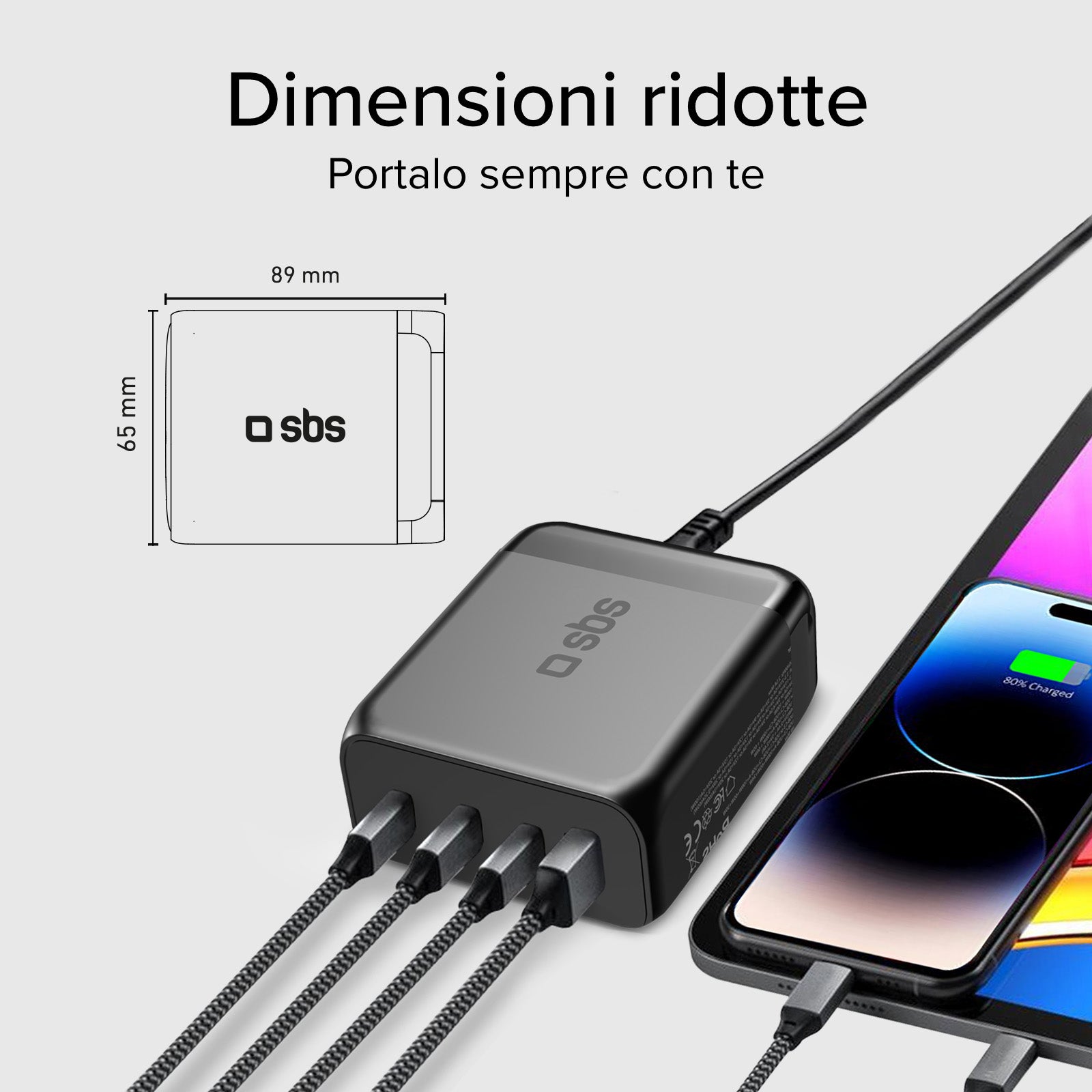 Stazione di ricarica GaN da 200 Watt