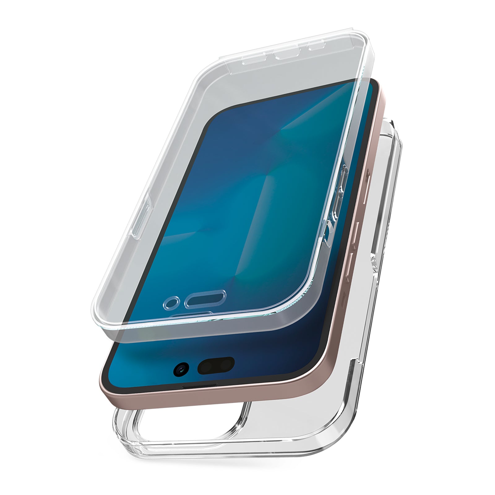 Transparent 360° cover for iPhone 14 Pro Max