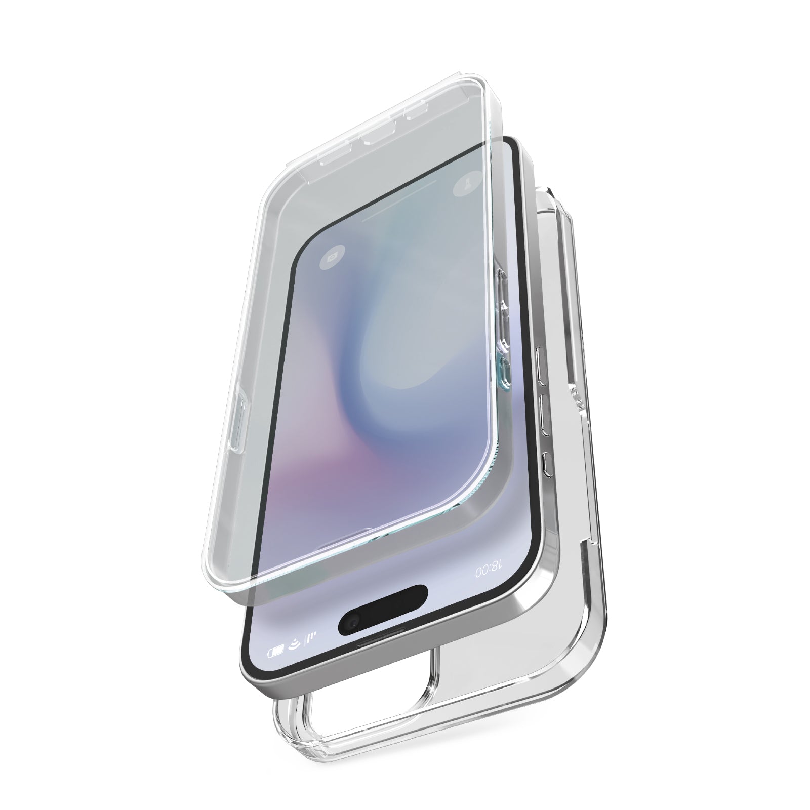 Transparent 360° cover for iPhone 16 Pro Max SBS