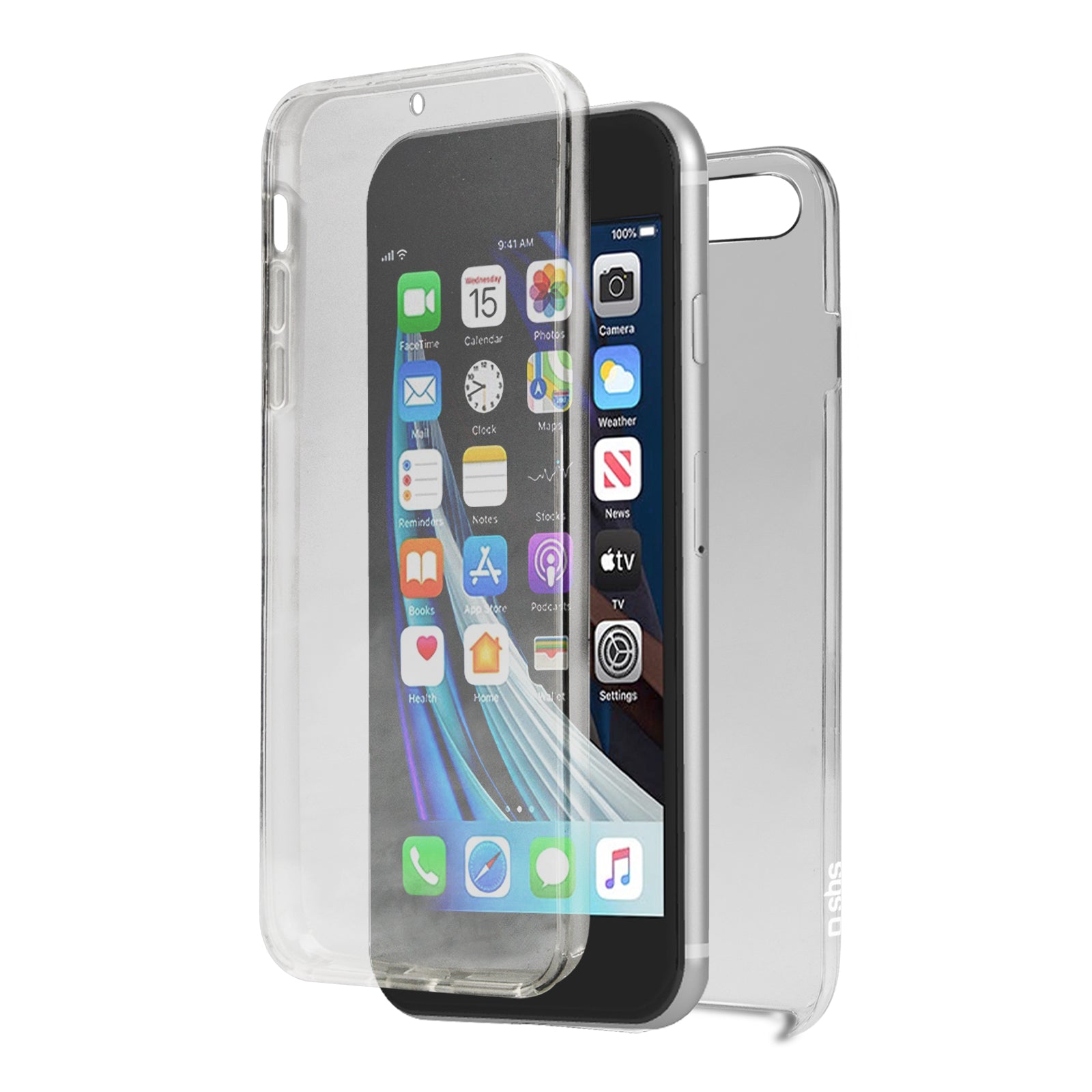 Transparent 360° cover for iPhone SE 2022/SE 2022/8/7