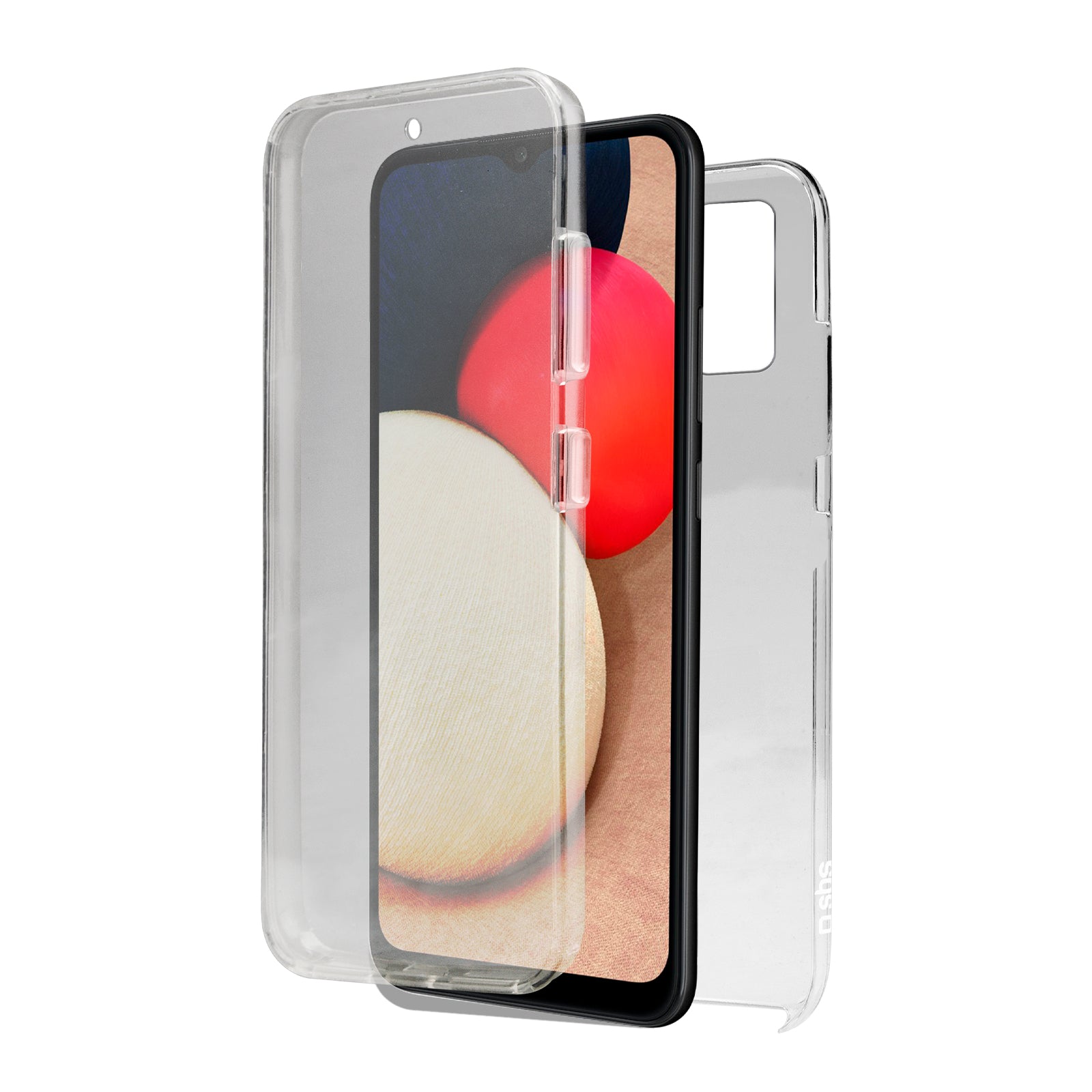 Transparent 360° cover for Galaxy A02s