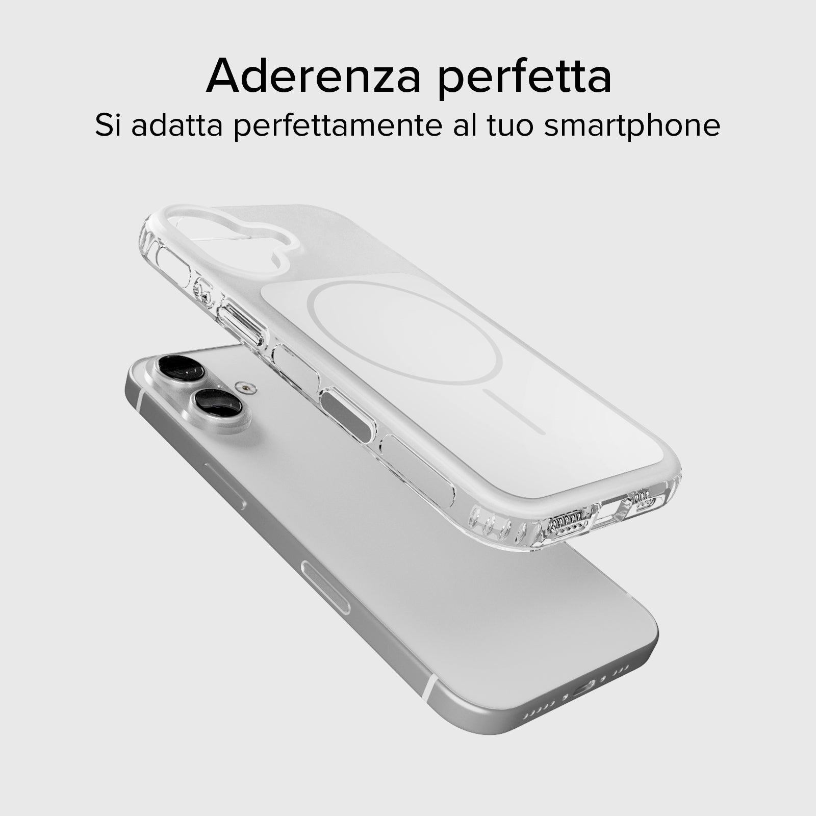 MagSafe compatible magnetic case with shockproof corners for iPhone 17
