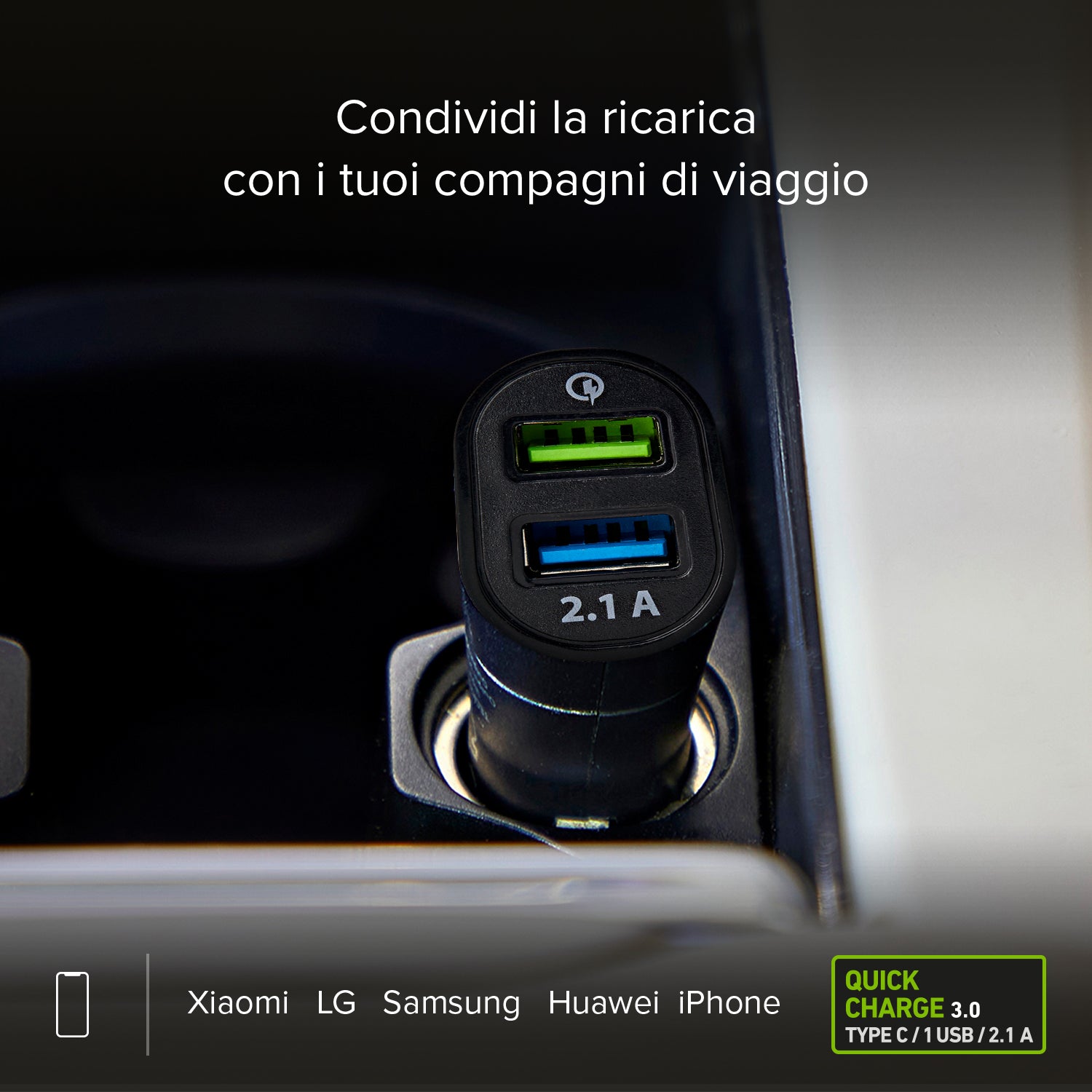 USB-Autoladegerät - Quick Charge