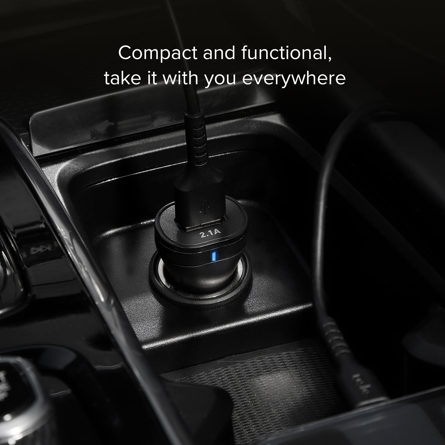 Kit mini caricatore auto 10 Watt - Ricarica rapida e cavo USB-Micro-USB incluso