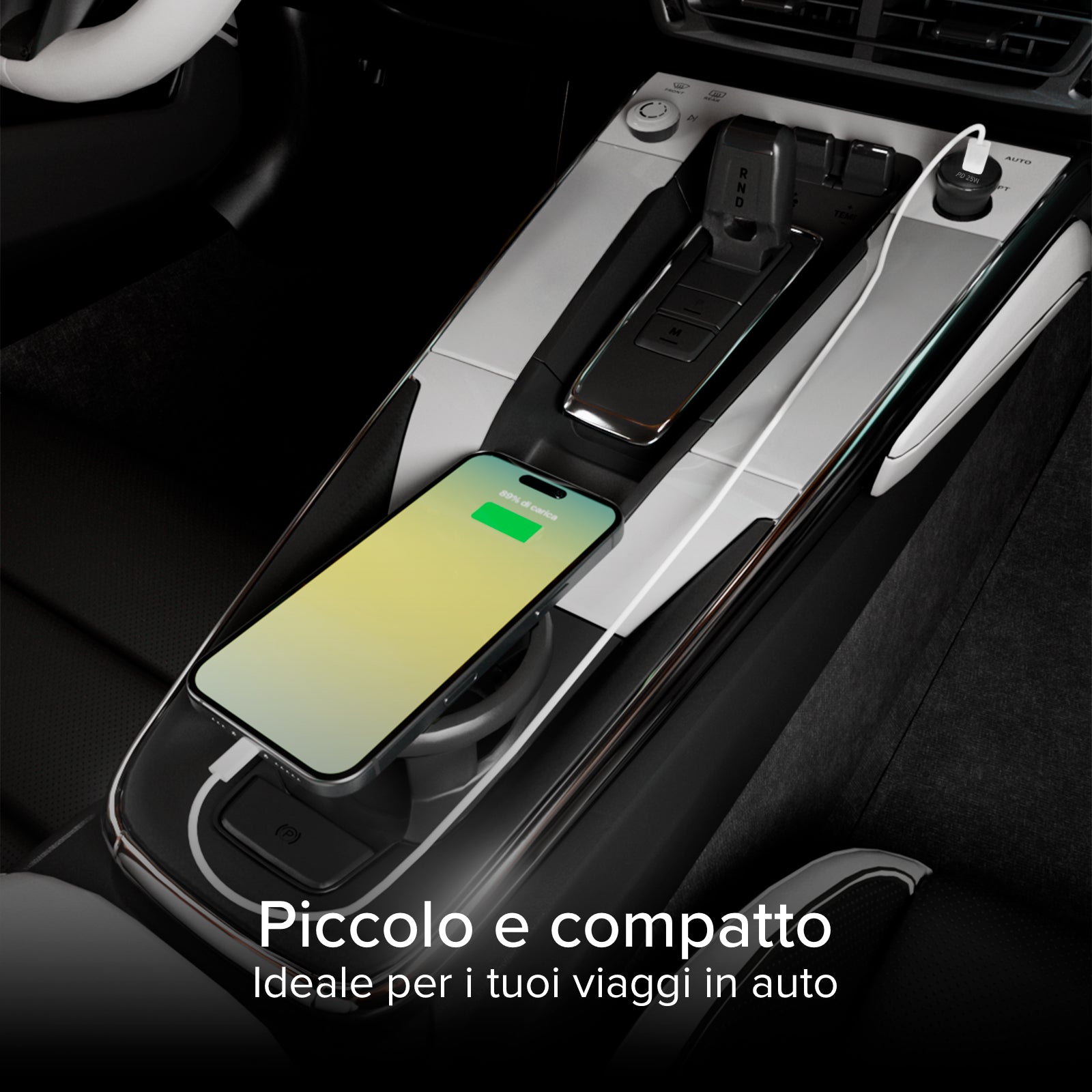 PD 25 Watt Autoladegerät-Kit + USB-C-Kabel