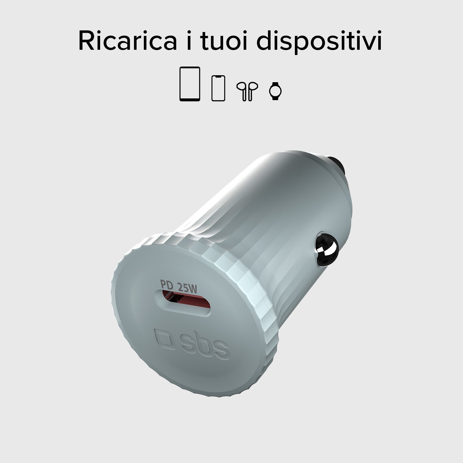 Cargador de coche con material reciclado GRS