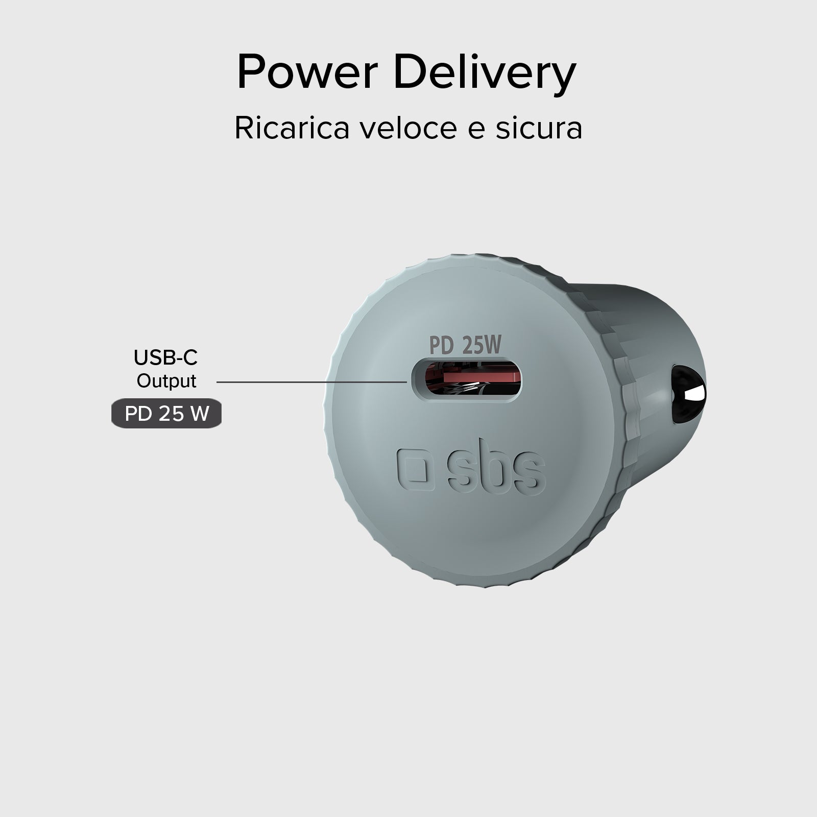 Cargador de coche con material reciclado GRS