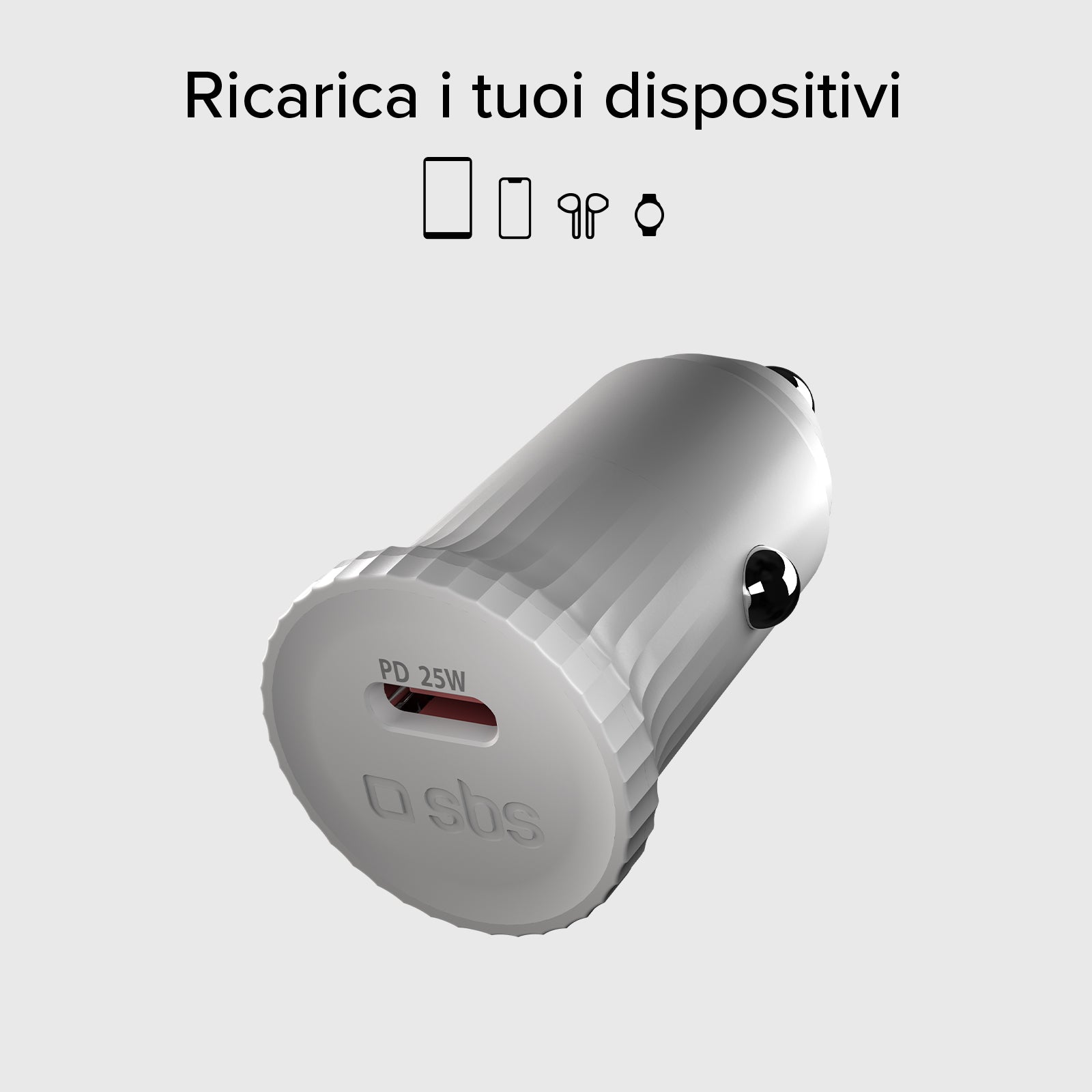Cargador de coche con material reciclado GRS