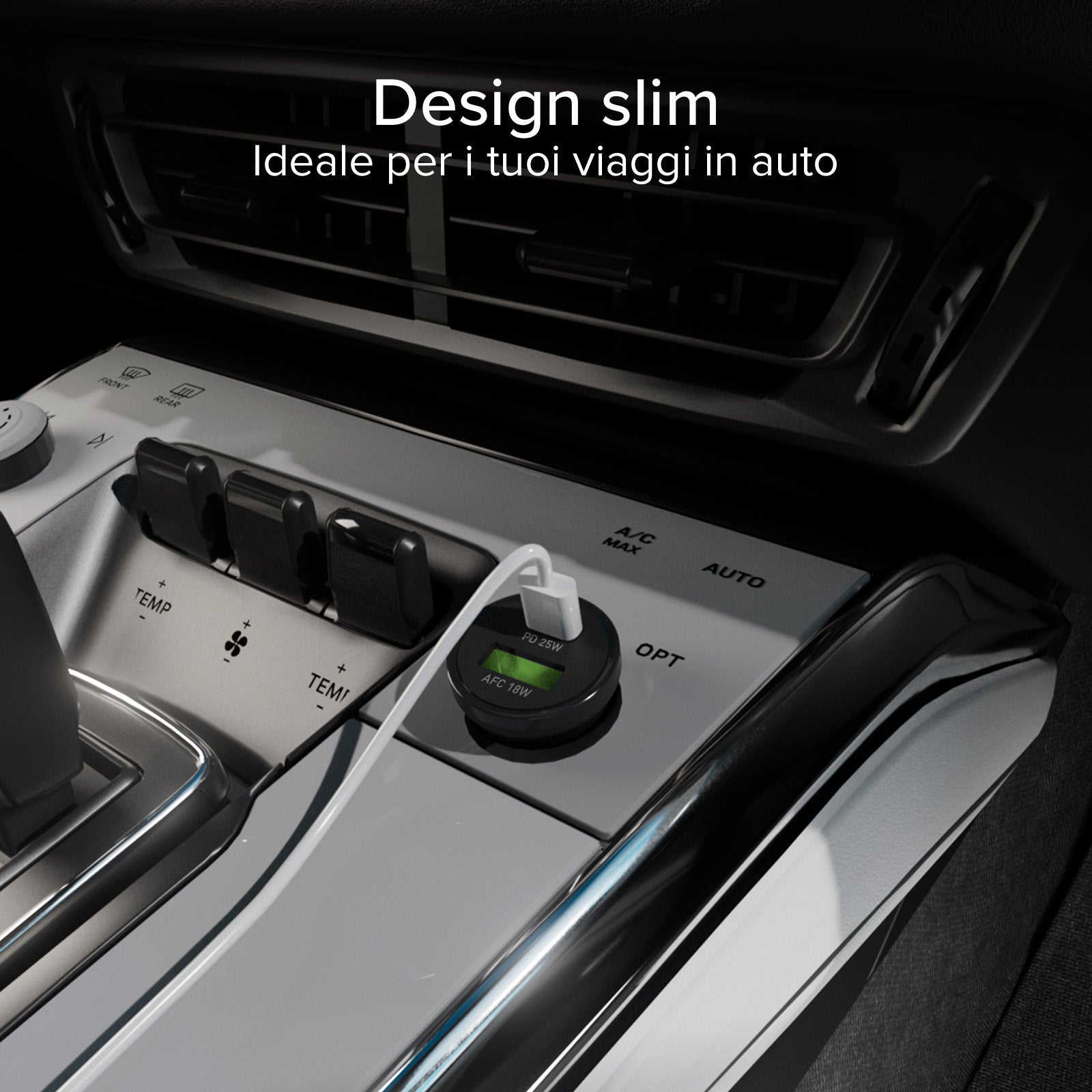 Ladegerät fürs Auto – 25 Watt ultraschnelles Laden mit Power Delivery (PD)