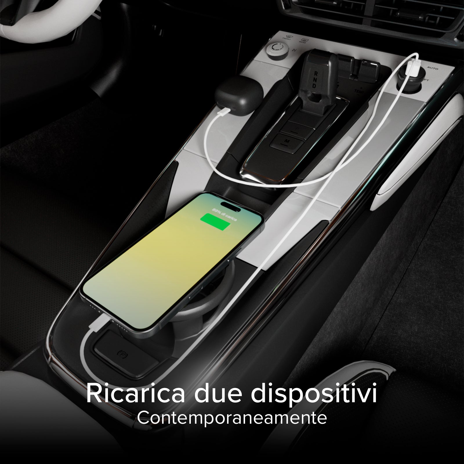 Caricabatterie da auto Type-C – USB da 2.1A