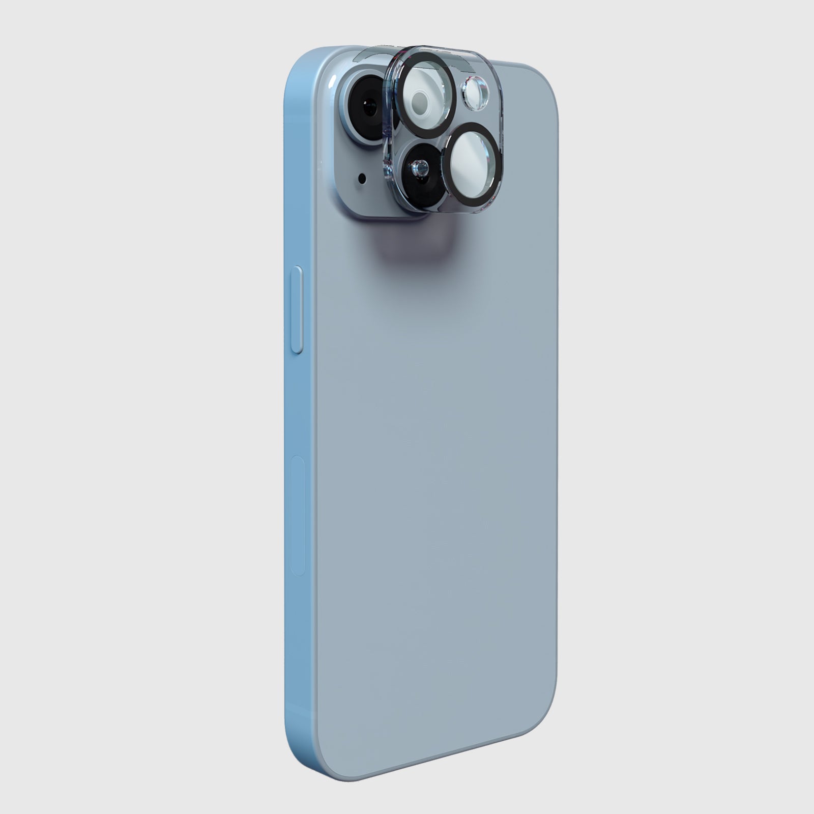 Cristal de cámara para iPhone 14/14 Plus, con material D3O