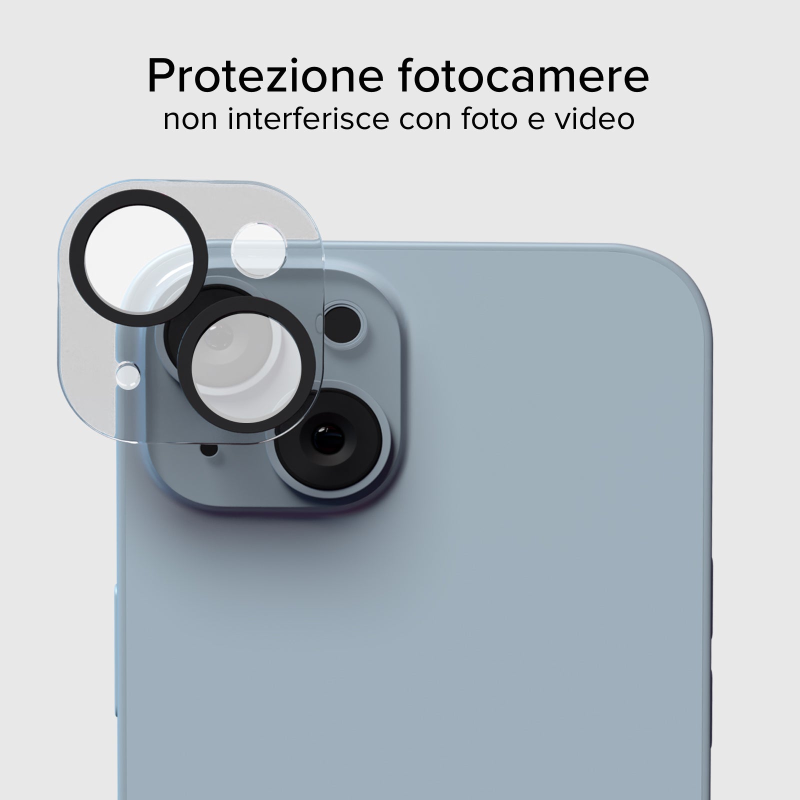 Vetro per fotocamera dell'iPhone 14/14 Plus, con materiale D3O