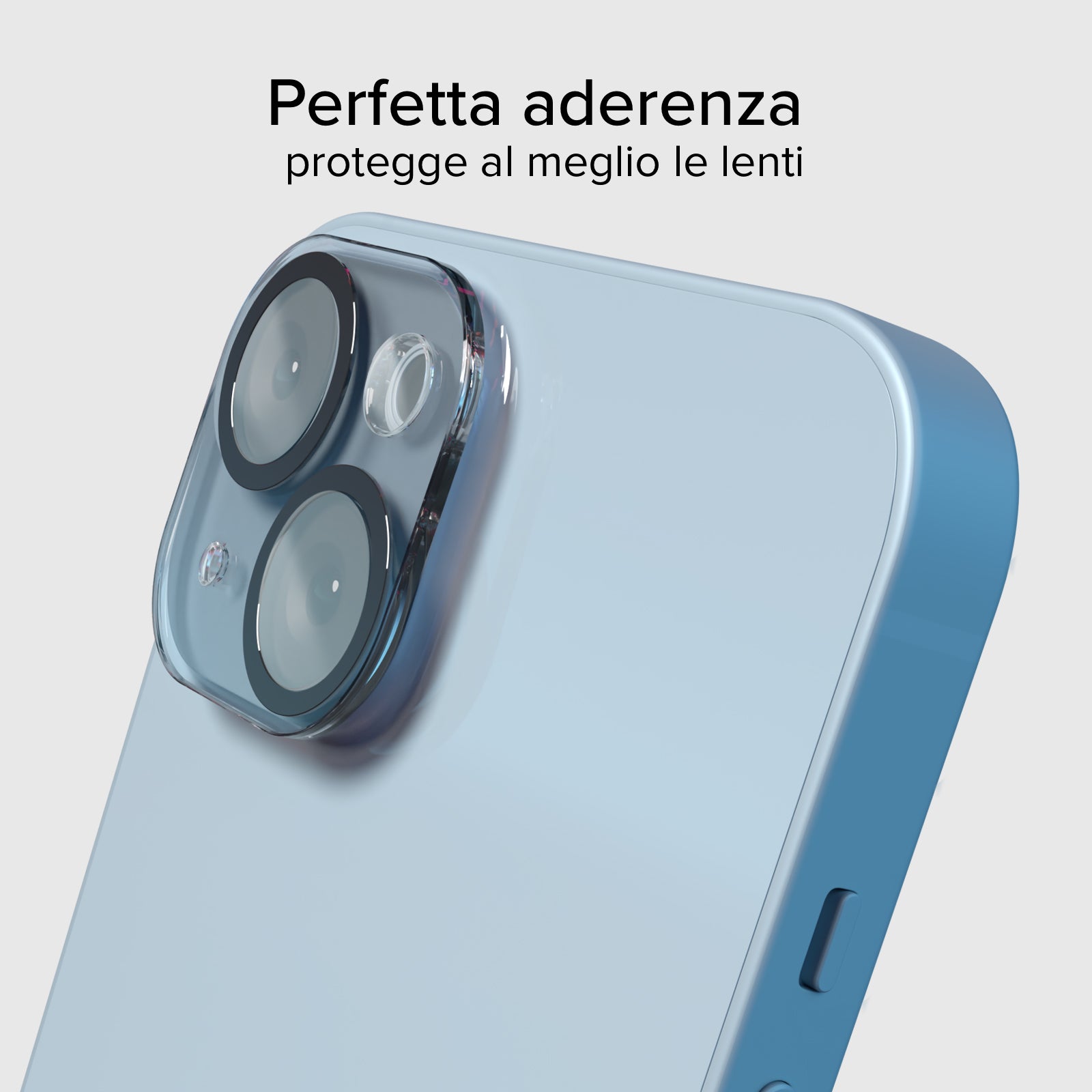 Cristal de cámara para iPhone 14/14 Plus, con material D3O