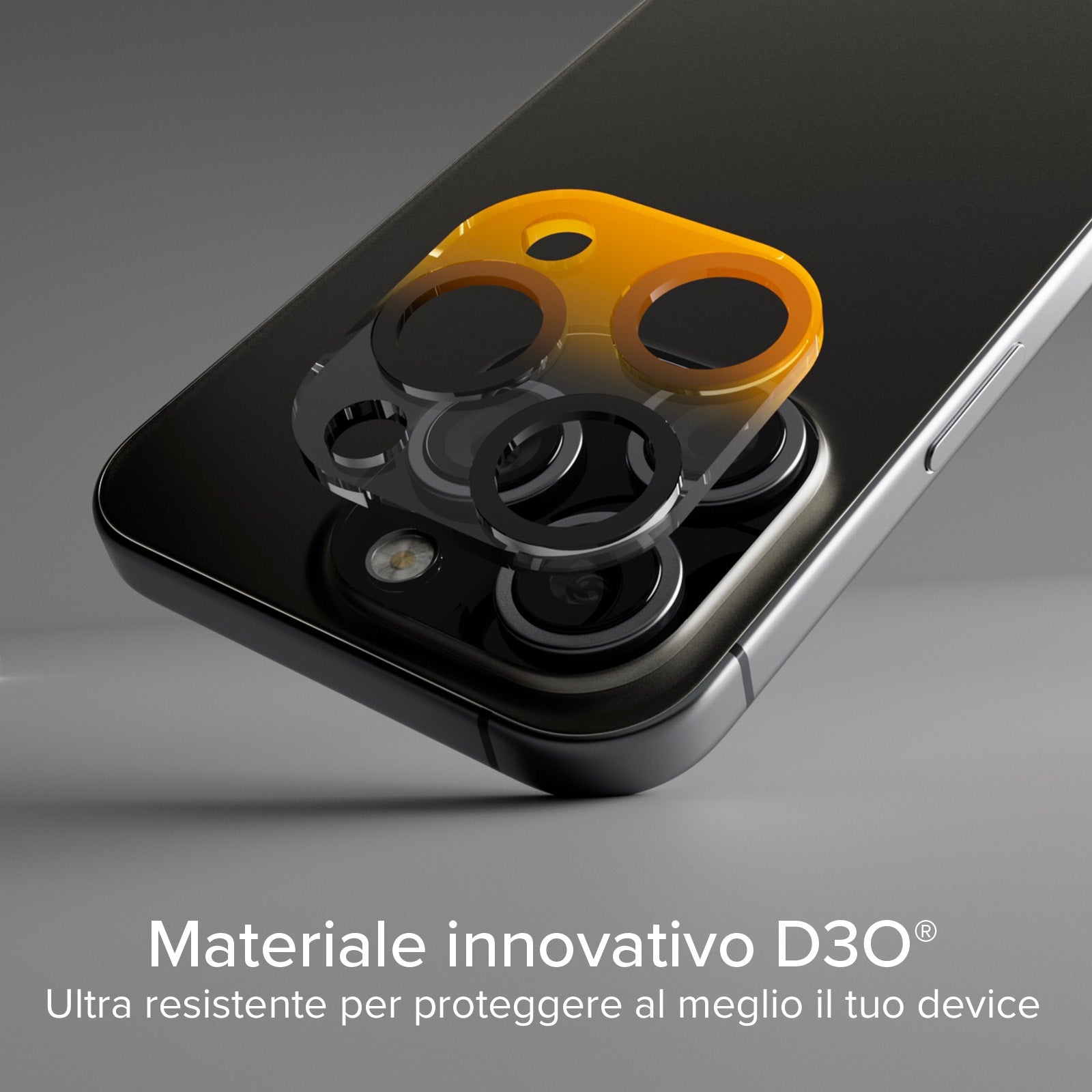 Vetro per fotocamera dell'iPhone 16 Pro/iPhone 16 Pro Max, con materiale D3O