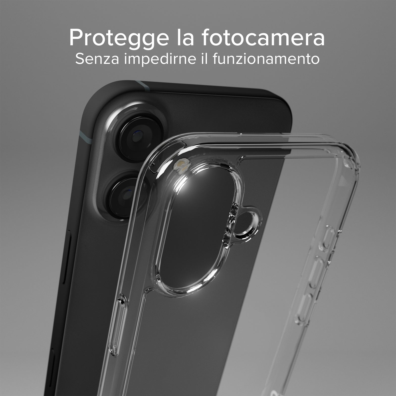 Extrem widerstandsfähiges Cover für iPhone 16 mit D3O-Technologie