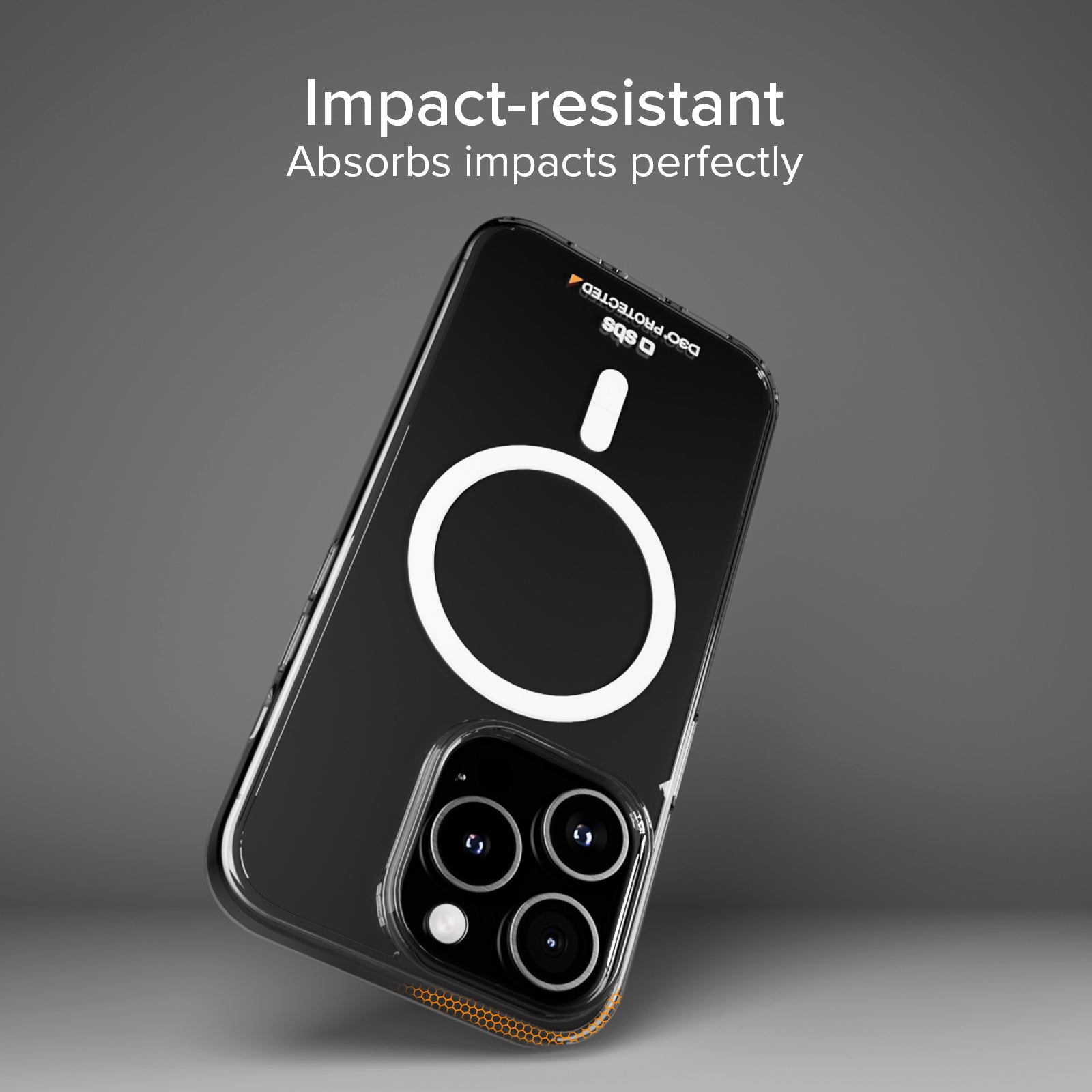 Cover ultraresistente per iPhone 15 Pro con tecnologia D3O