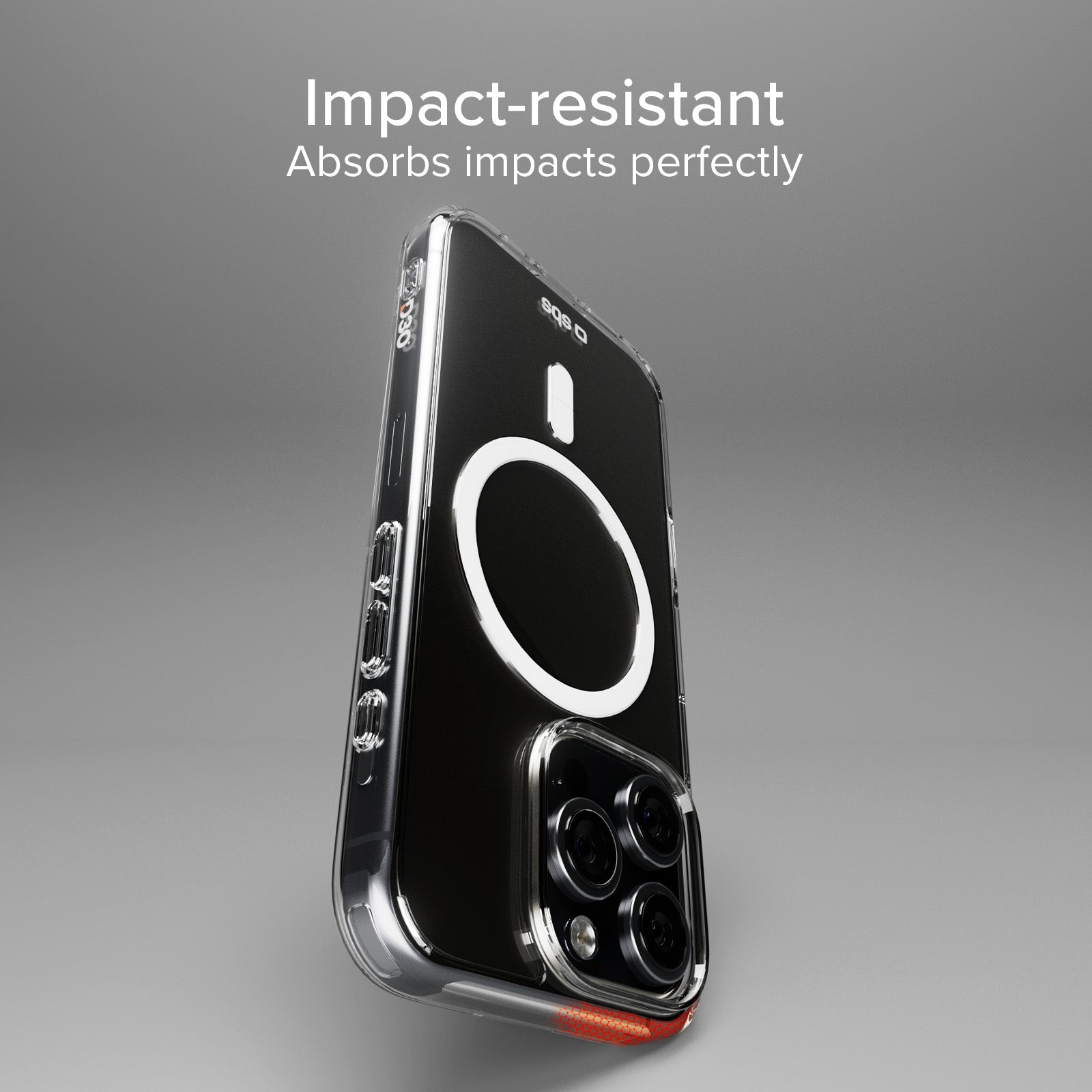 Extrem widerstandsfähiges Cover für iPhone 16 Pro mit D3O-Technologie