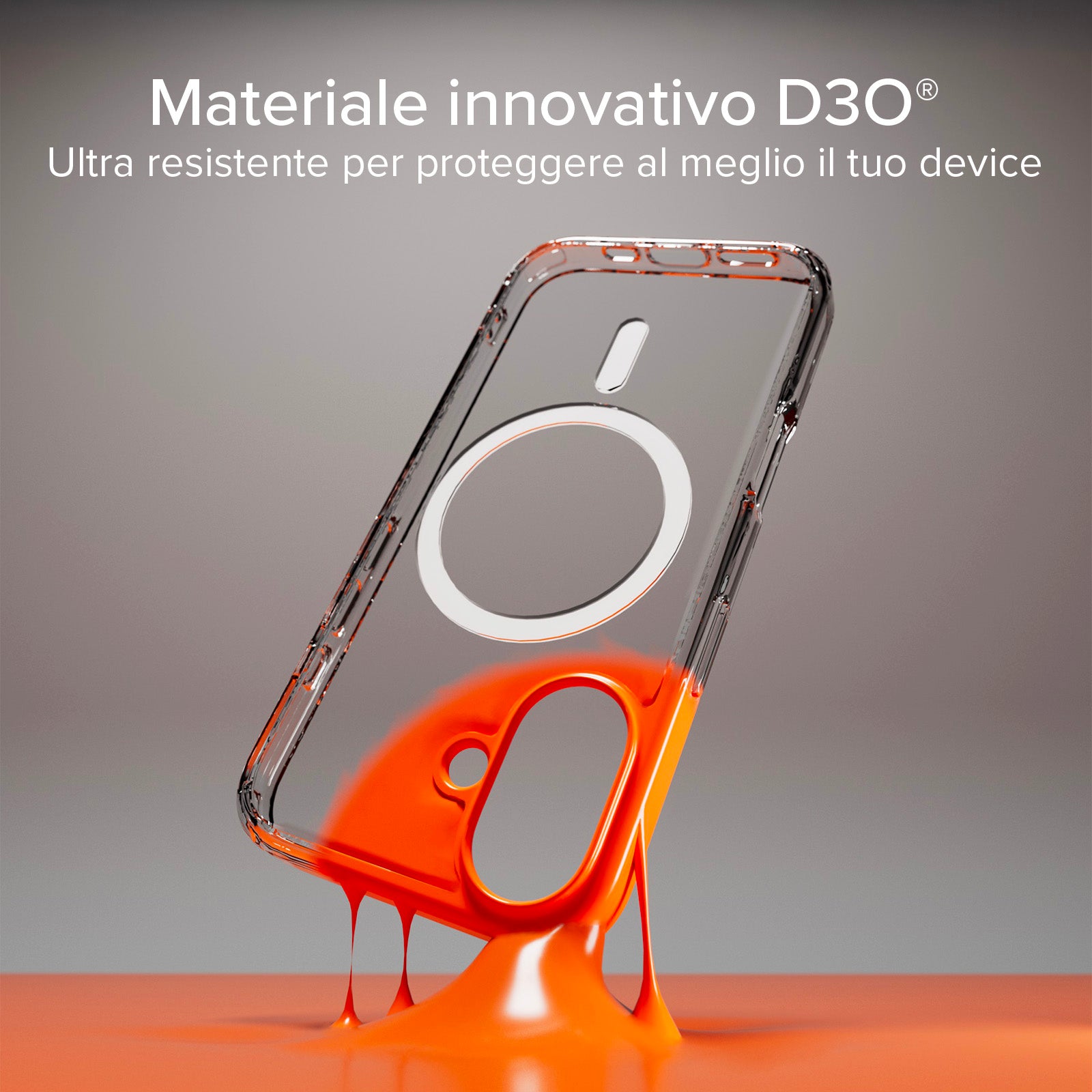 Extrem widerstandsfähiges Cover für iPhone 16 mit D3O-Technologie