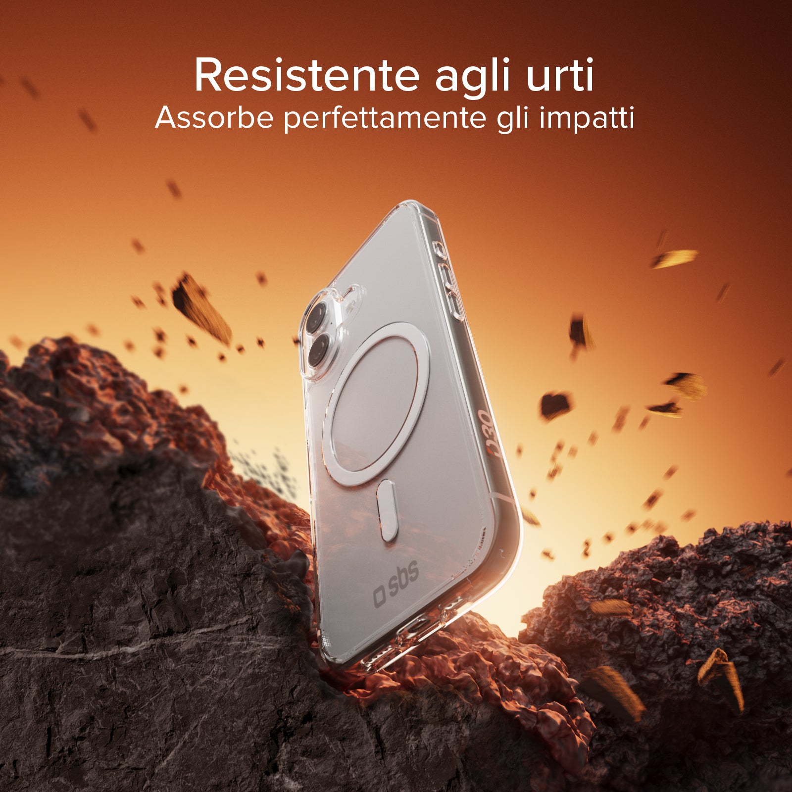 Extrem widerstandsfähiges Cover für iPhone 17 mit D3O-Technologie