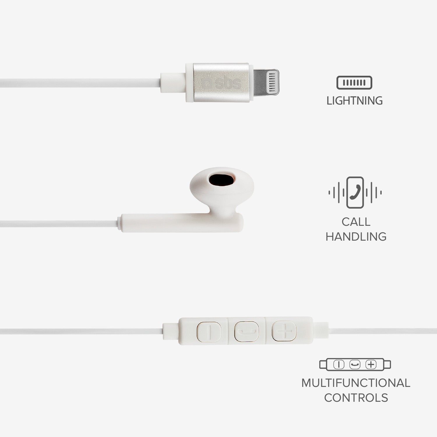Studio Mix 105 - Auricolari semi in-ear e connettore Lightning Made For Apple