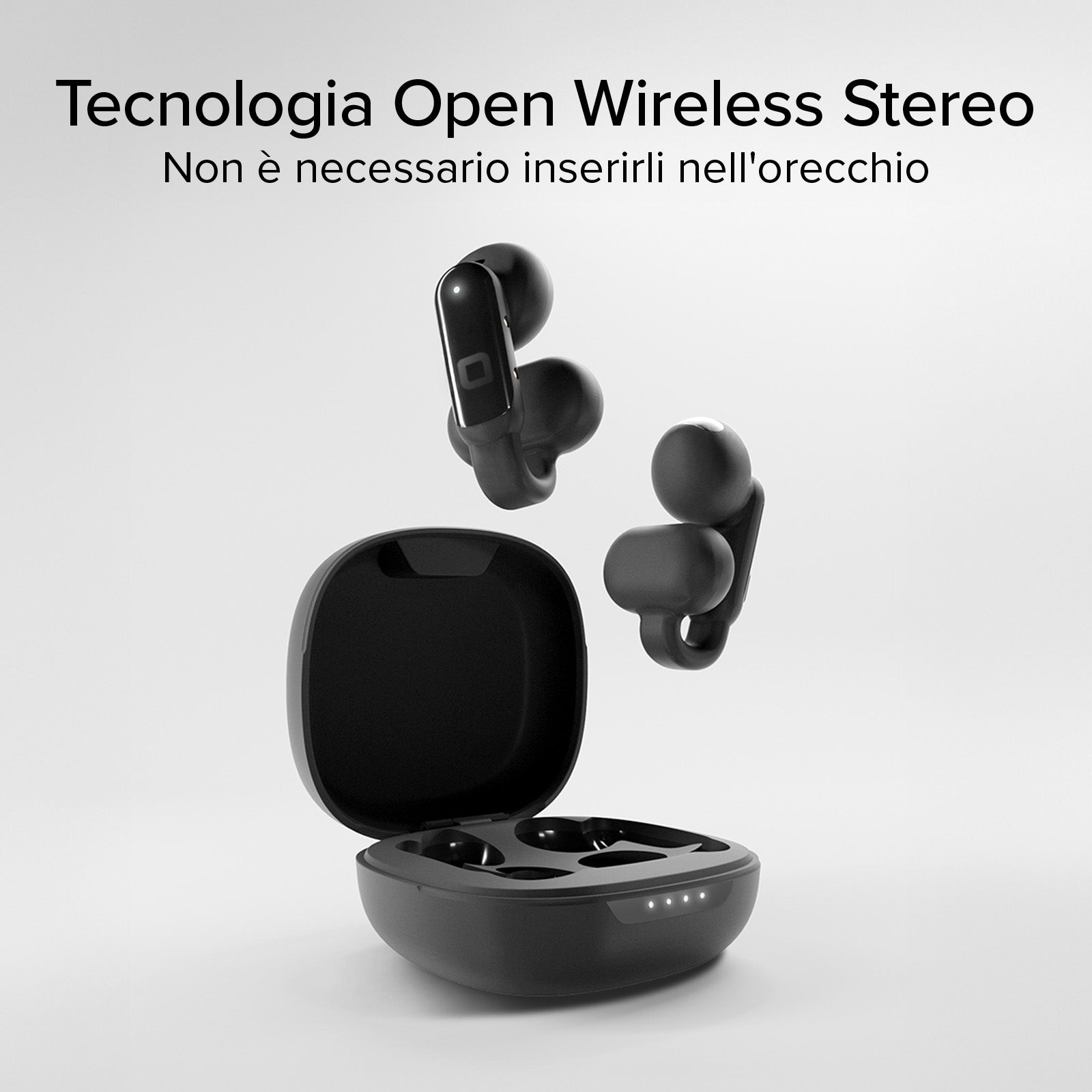 OWS- Ohrhörer mit Clip-on-Design und Touch-Bedienung