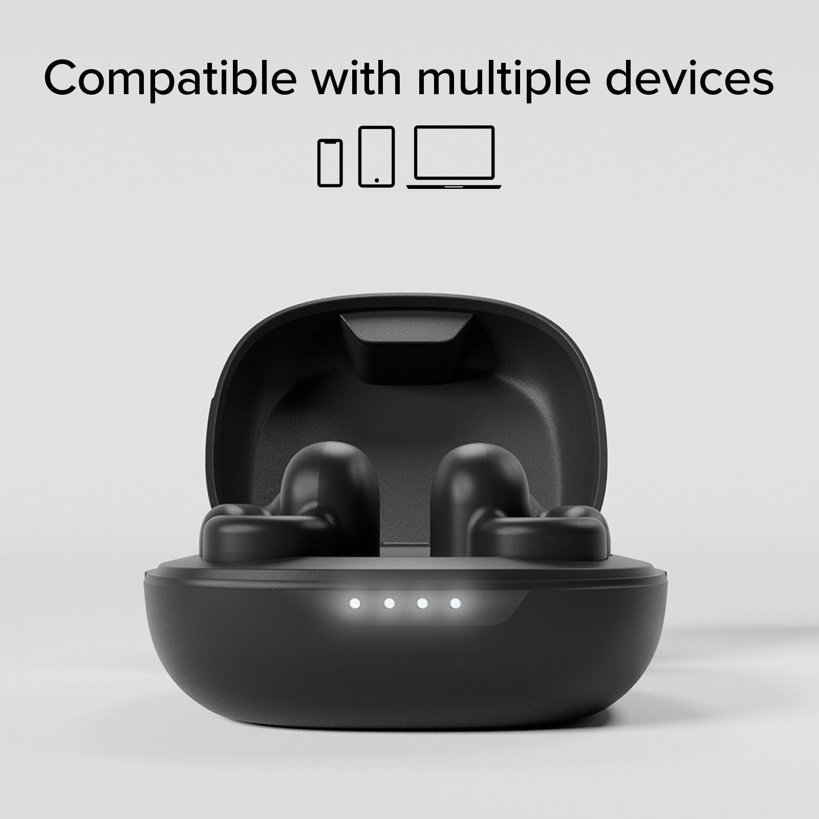 OWS earbuds with clip-on design and touch controls