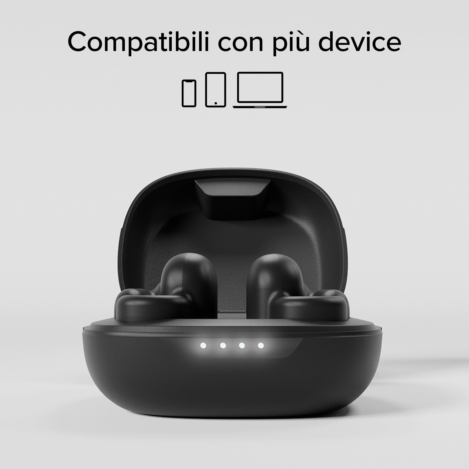 OWS earbuds with clip-on design and touch controls