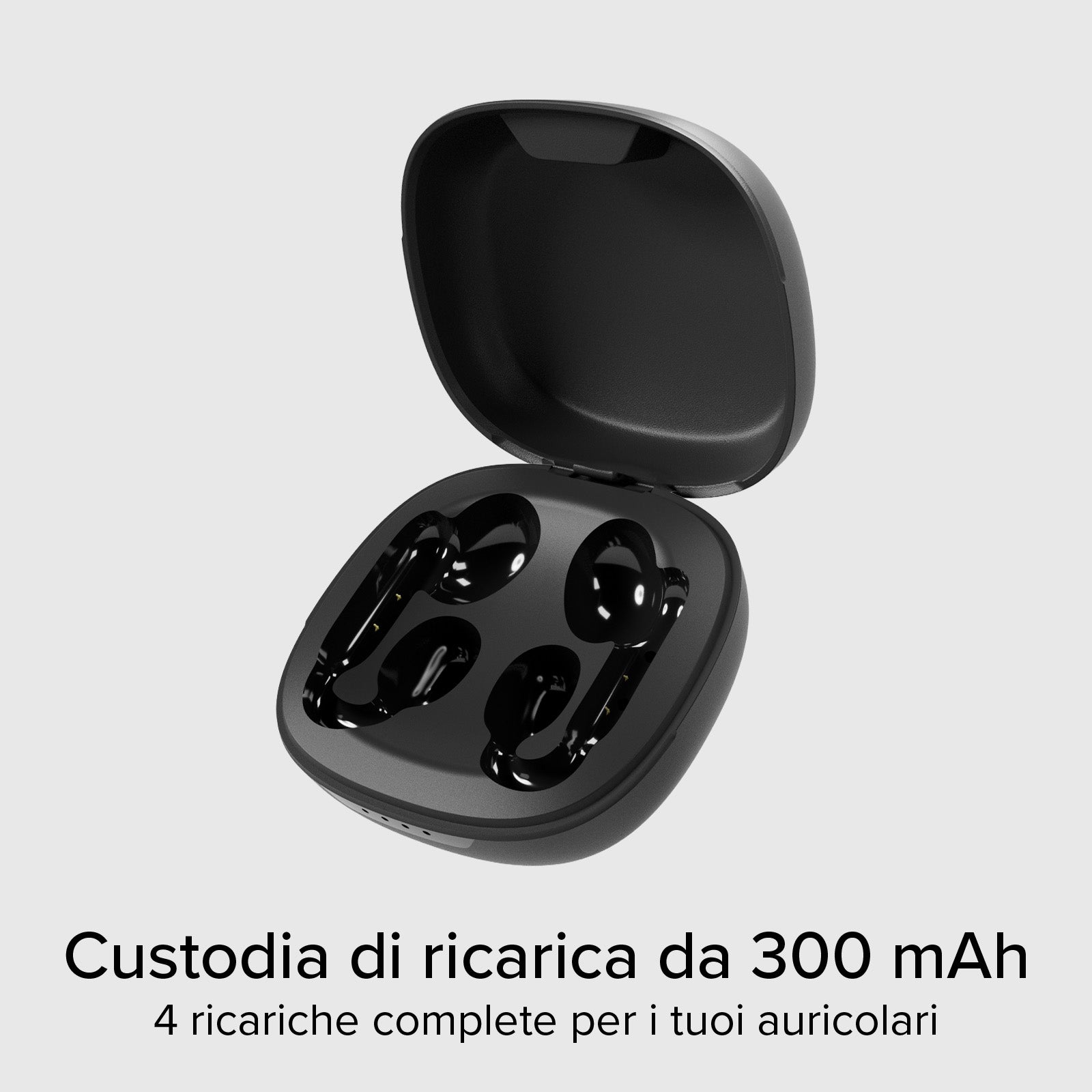 Auricolari OWS con design a clip e controlli touch