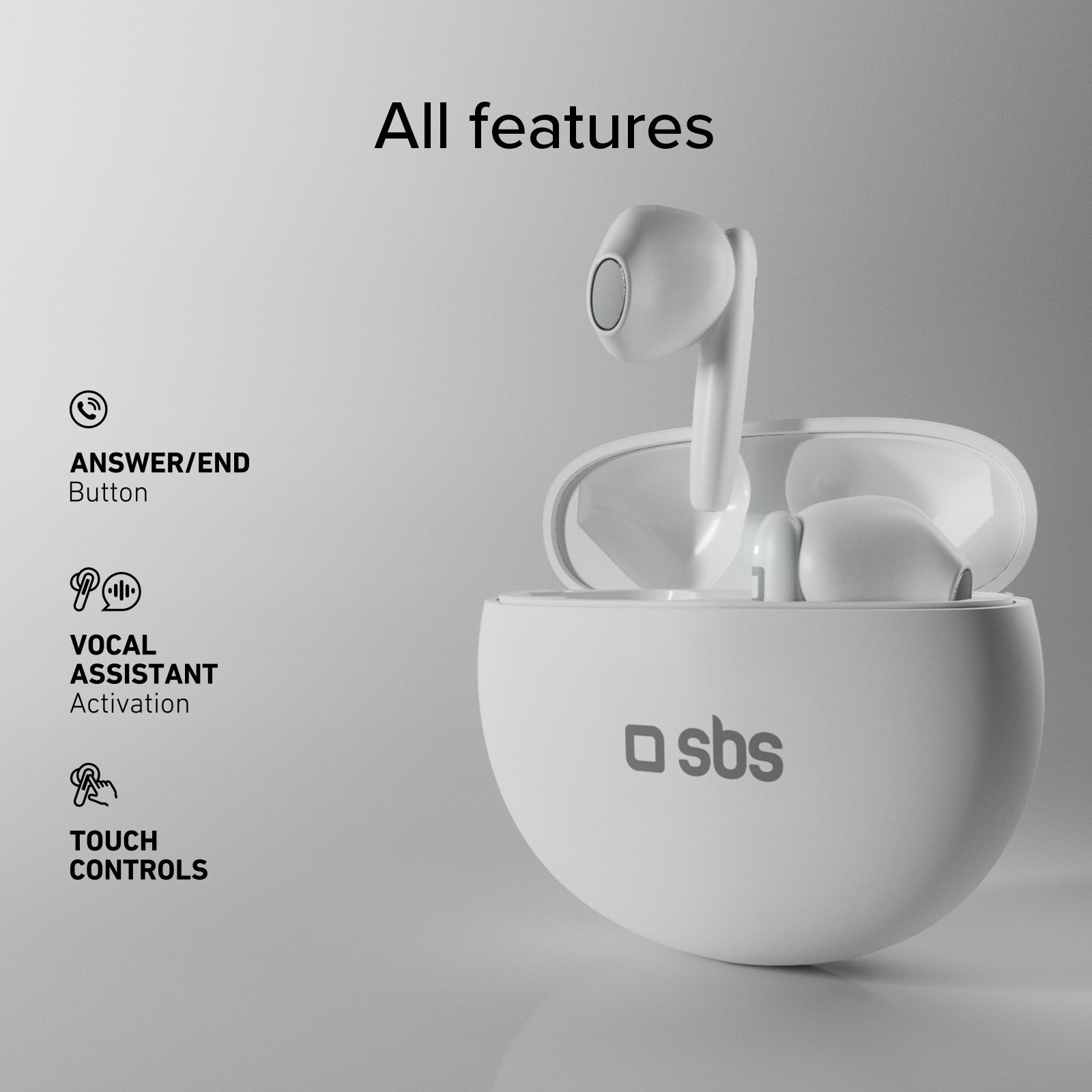 Twin Pure Drops - Auricolari TWS con microfono Environmental Noise Cancellation