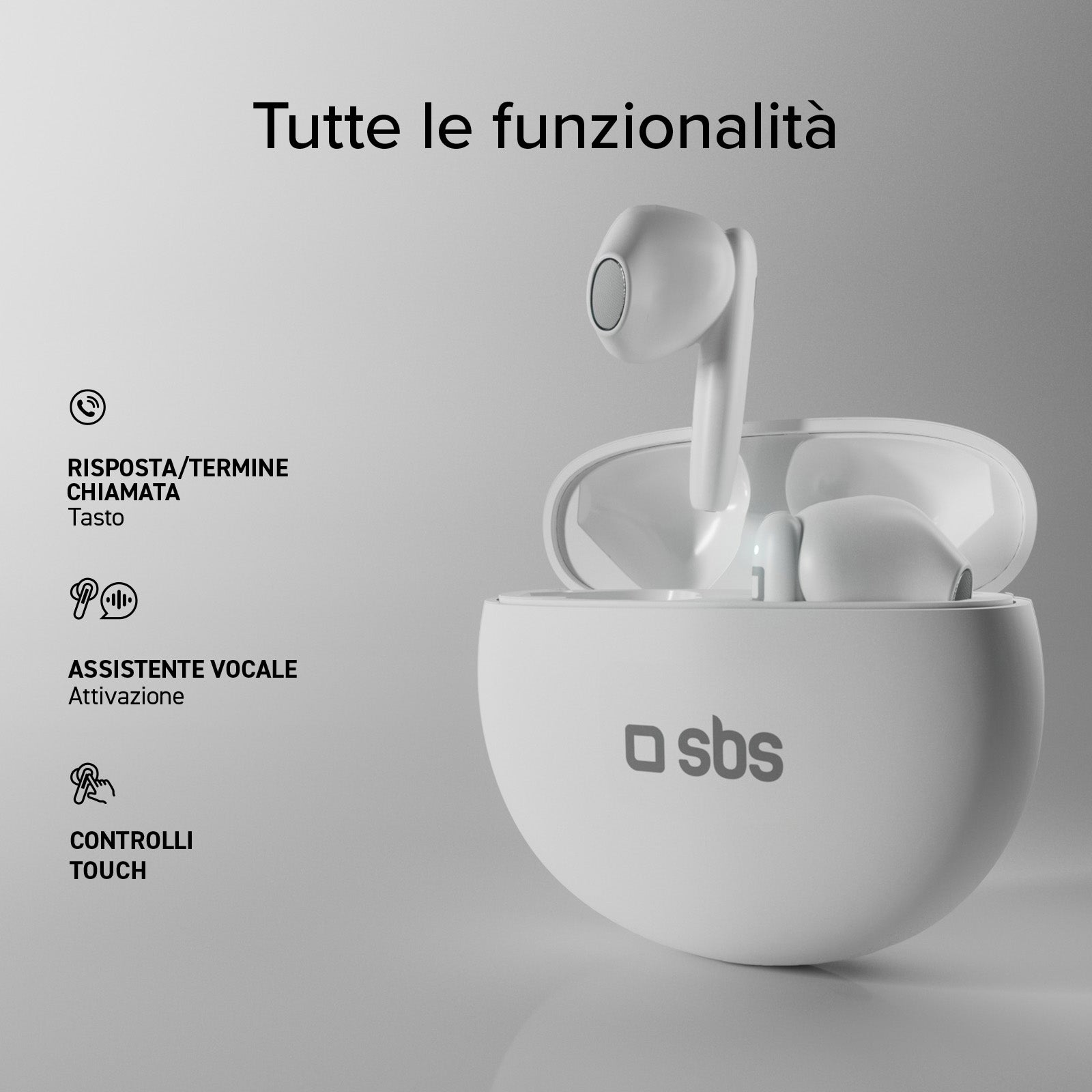 Twin Pure Drops - Auricolari TWS con microfono Environmental Noise Cancellation