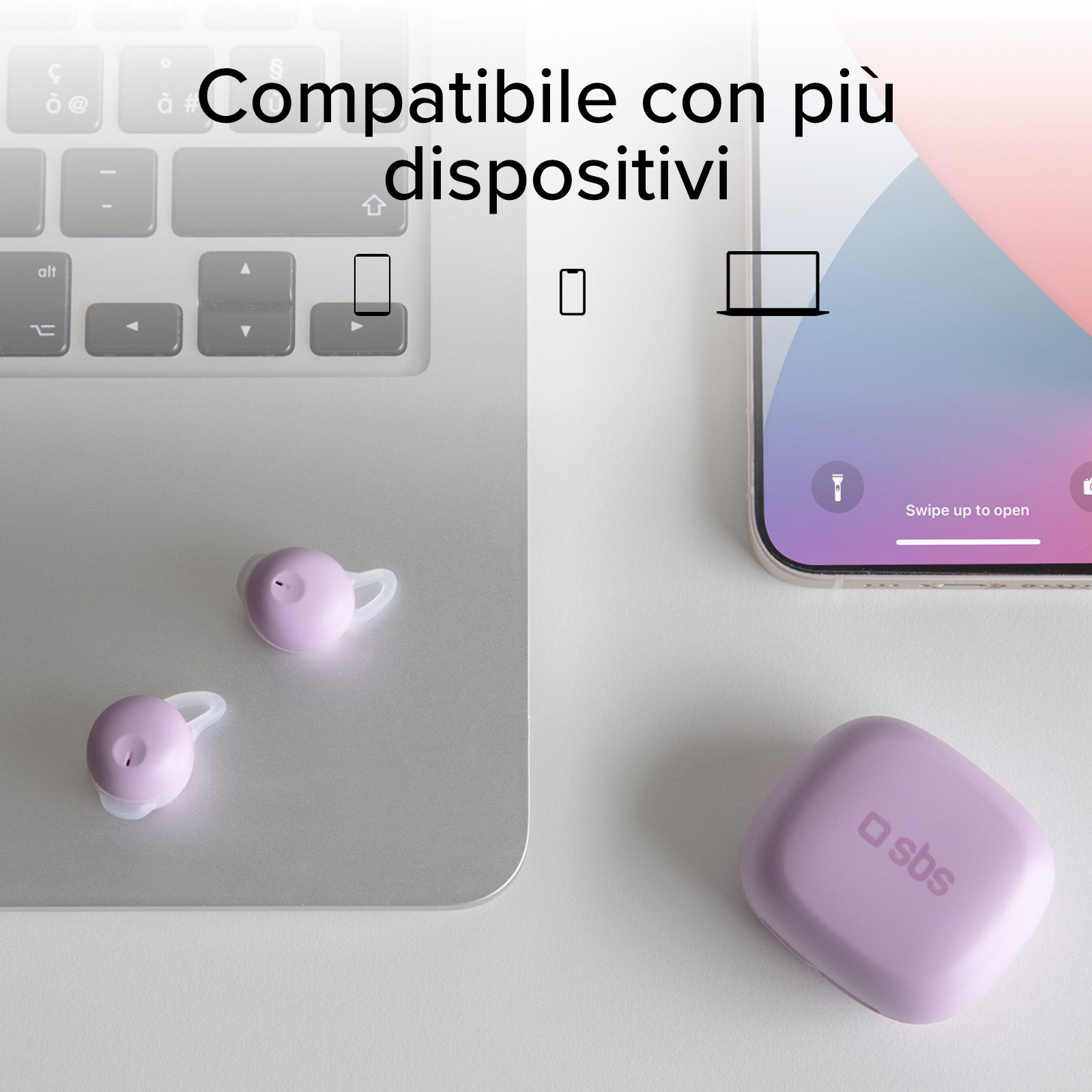 Auricolari OWS con archetti e custodia di ricarica