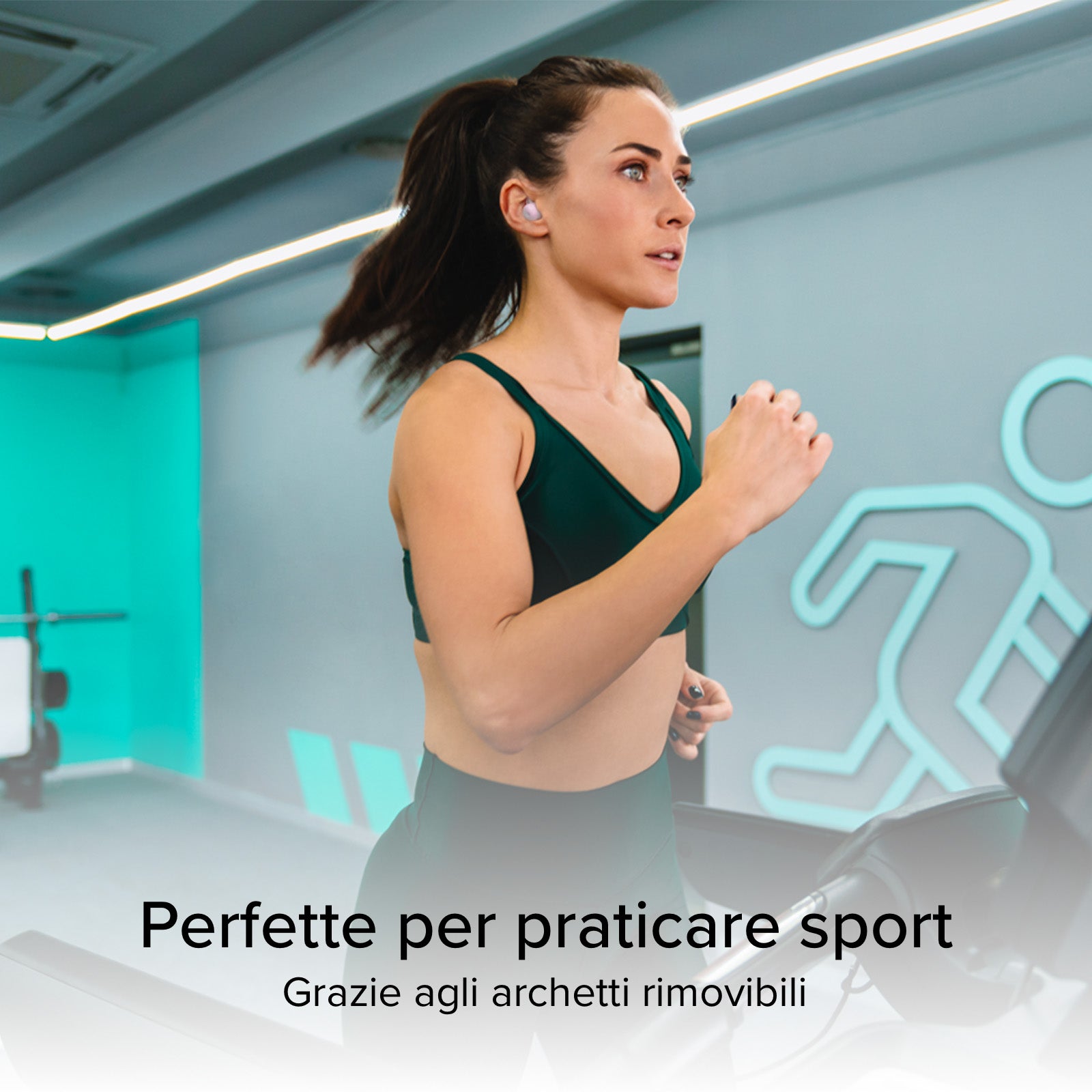 Auricolari OWS con archetti e custodia di ricarica