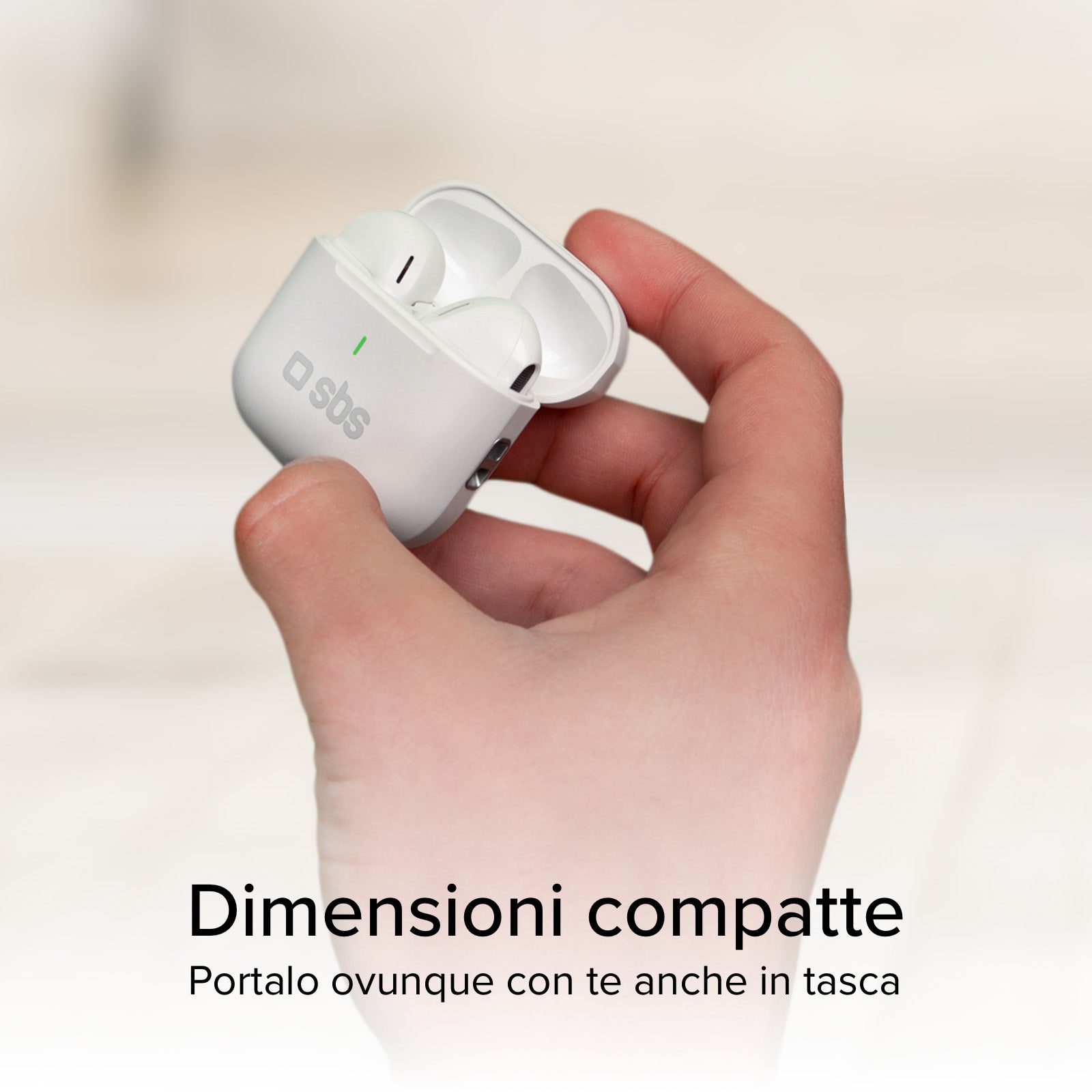 Auricolari TWS con custodia di ricarica da 250 mAh