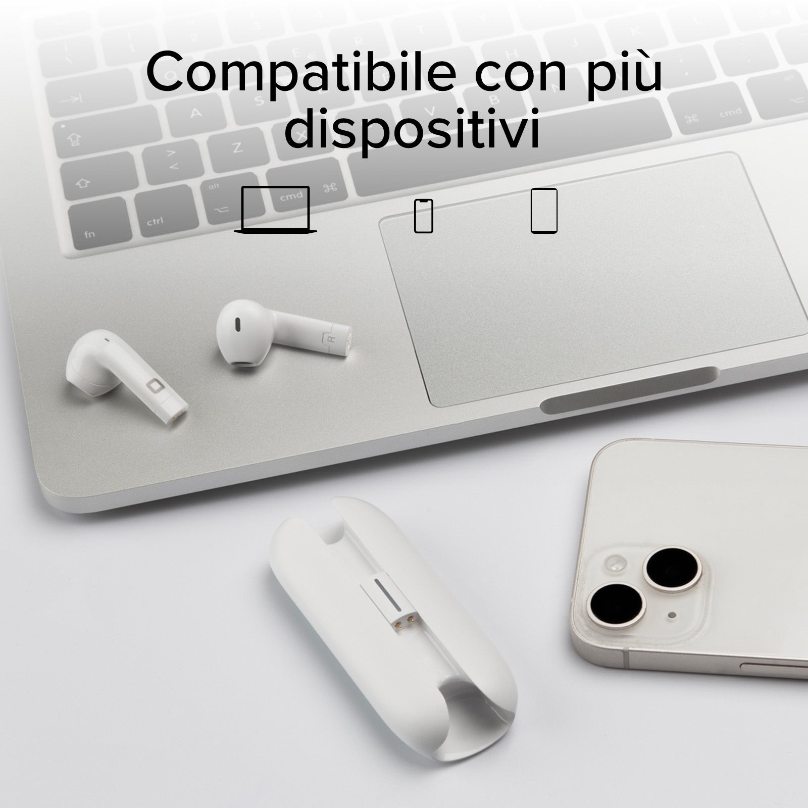 Auricolari TWS tascabili con custodia di ricarica