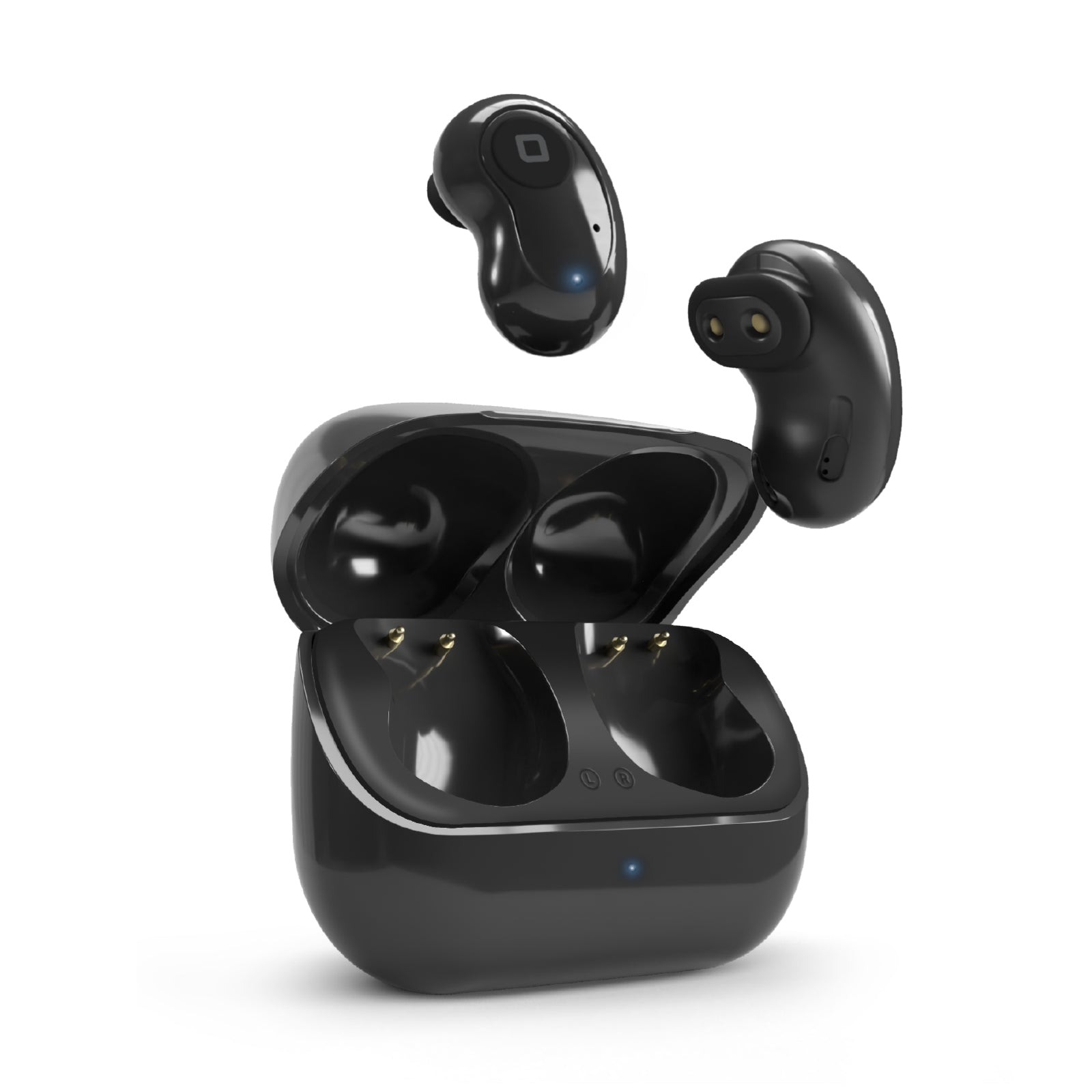 Twin Black Gem - TWS semi-ear earbuds