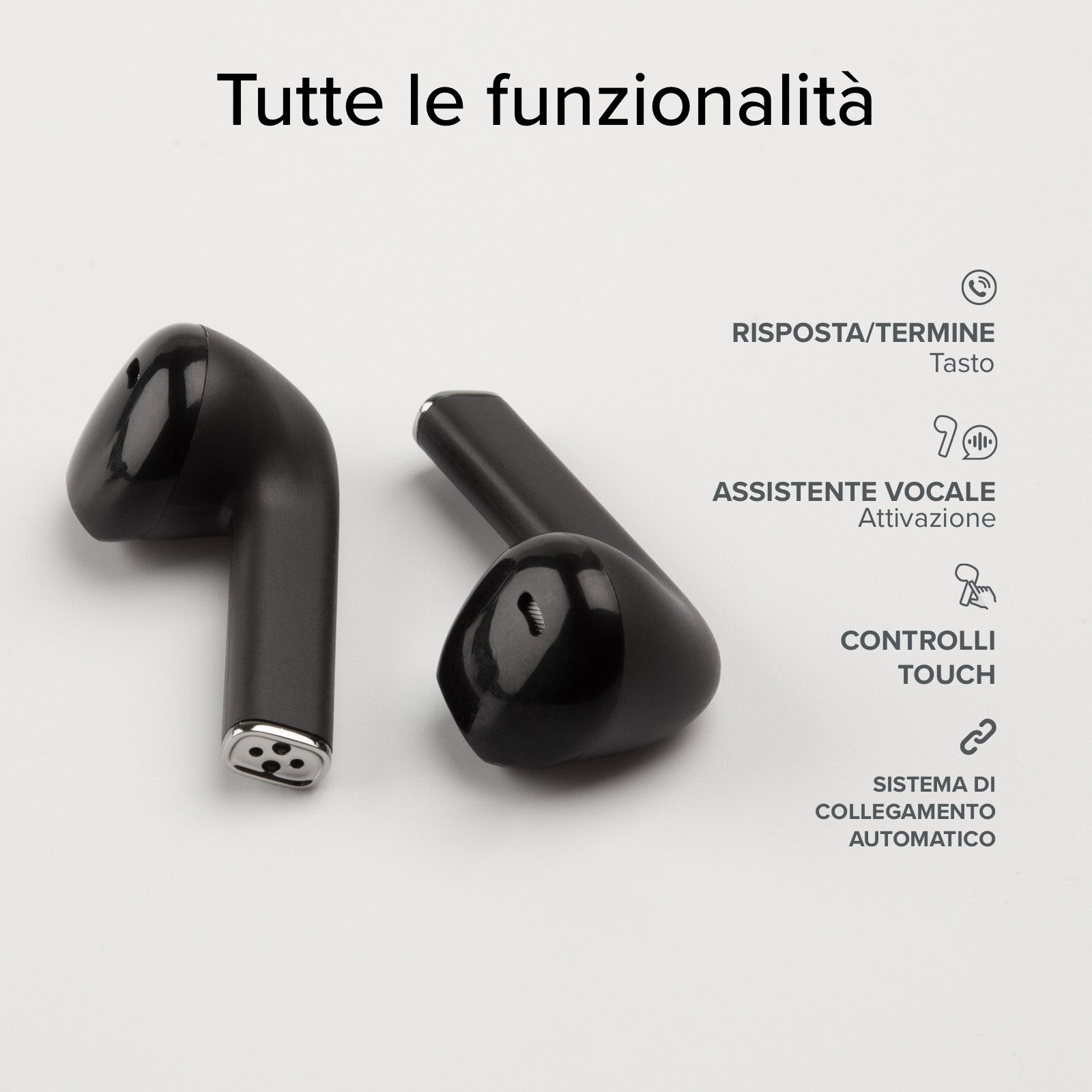 TWS One Color– auricolari wireless con tecnologia True Wireless Stereo