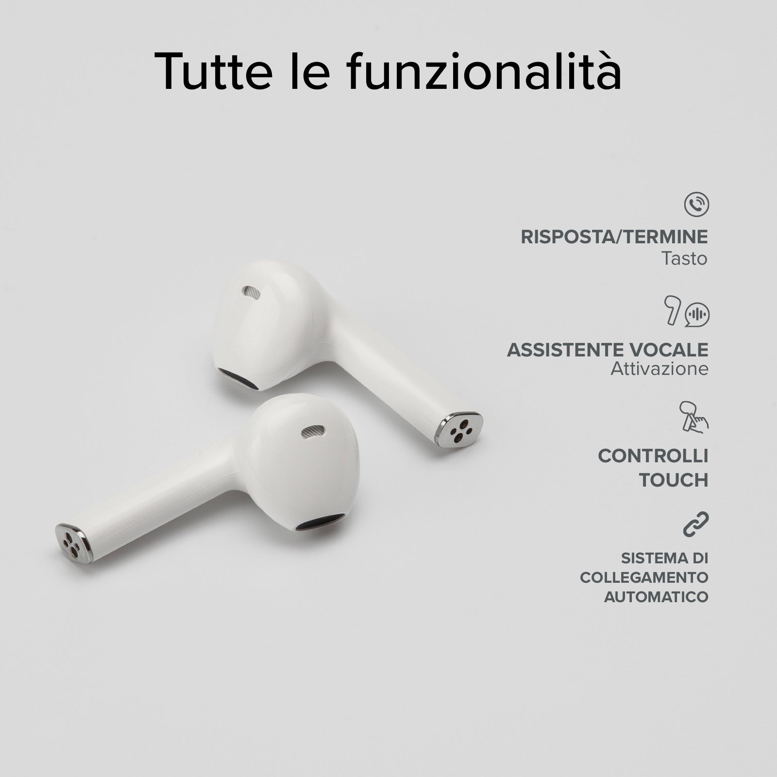TWS One Color– auricolari wireless con tecnologia True Wireless Stereo