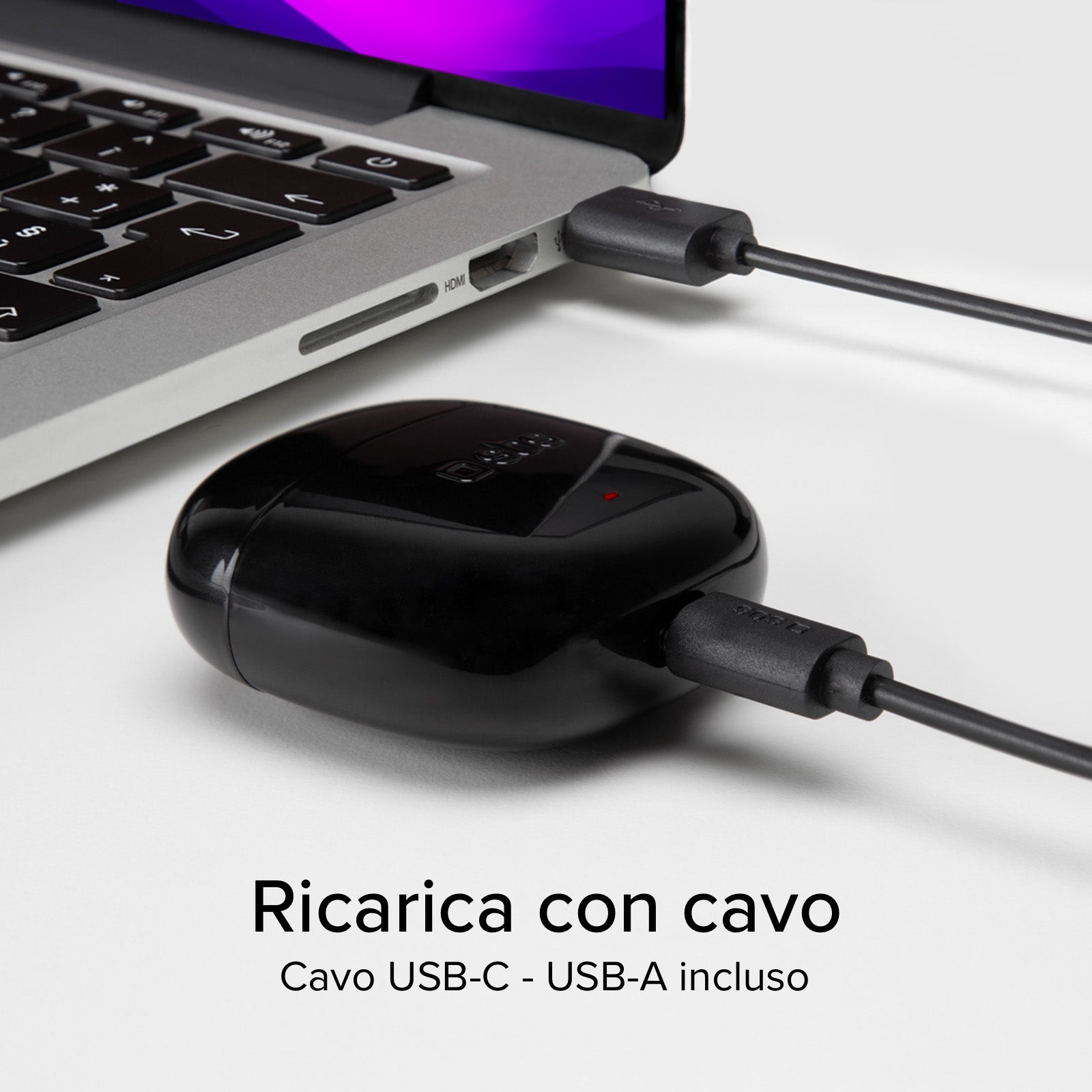 Auricolari TWS con custodia di ricarica e microfono HD