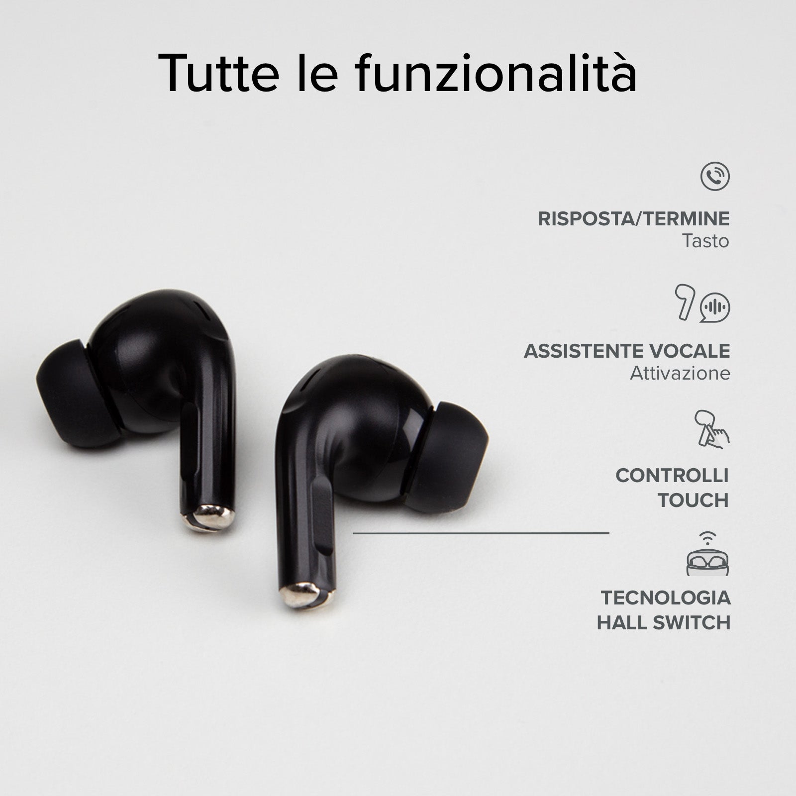 Auricolari TWS compatibili con ricarica wireless