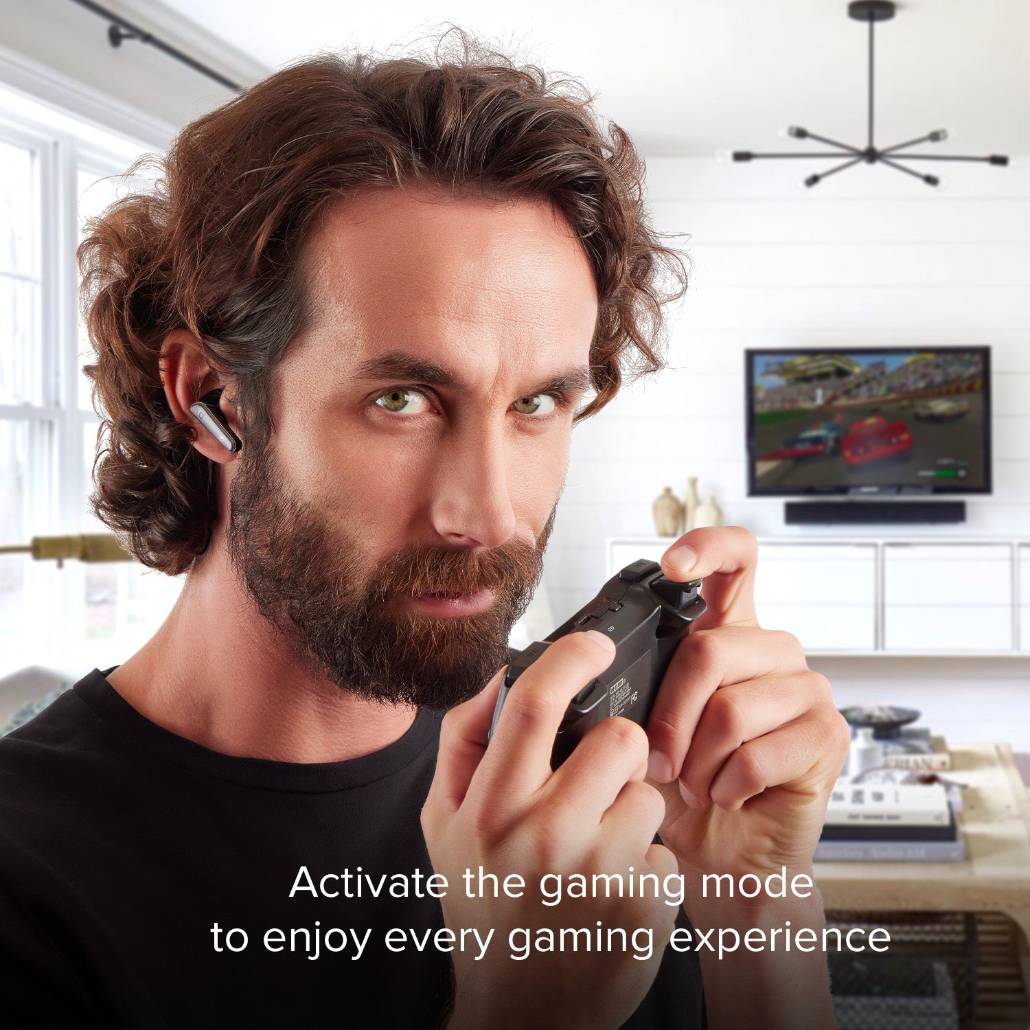 Twin Space - Écouteurs sans fil TWS avec fonction gaming