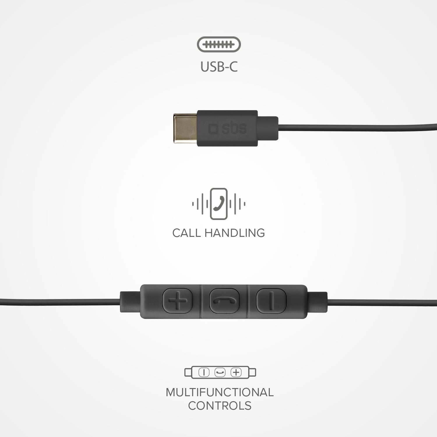 Studio Mix 65c - Auricolari semi in-ear a filo con connettore USB-C
